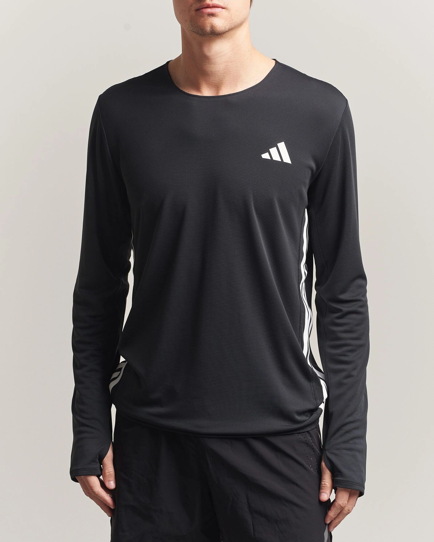 Uomini | T-shirt | adidas Performance | ADIZERO Running Long Sleeve T-Shirt Black