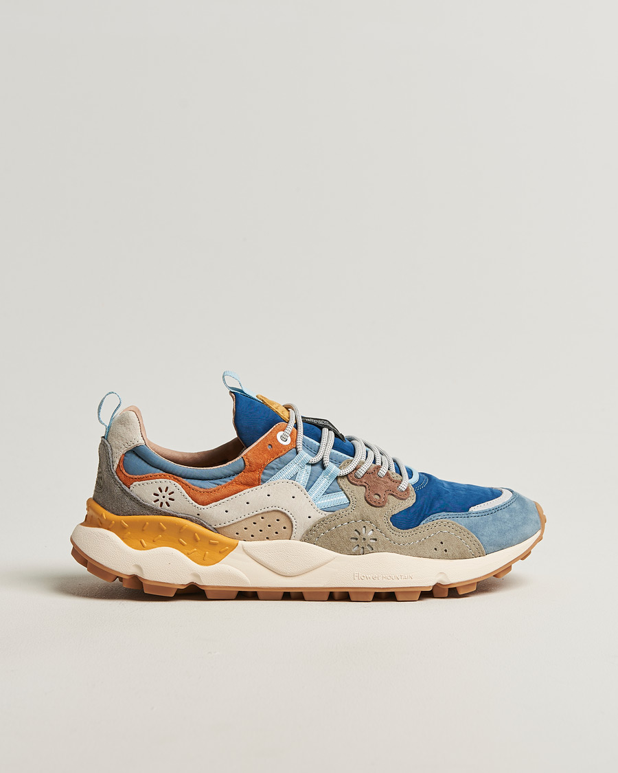 Uomini | Sneakers | Flower Mountain | Yamano 3 Suede/Nylon Sneaker Blue Mix