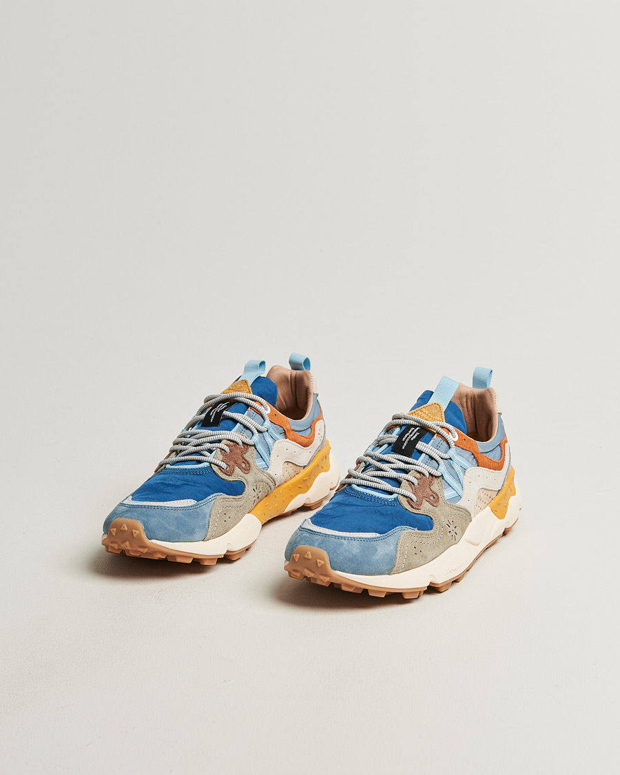 Uomini | Sneakers | Flower Mountain | Yamano 3 Suede/Nylon Sneaker Blue Mix
