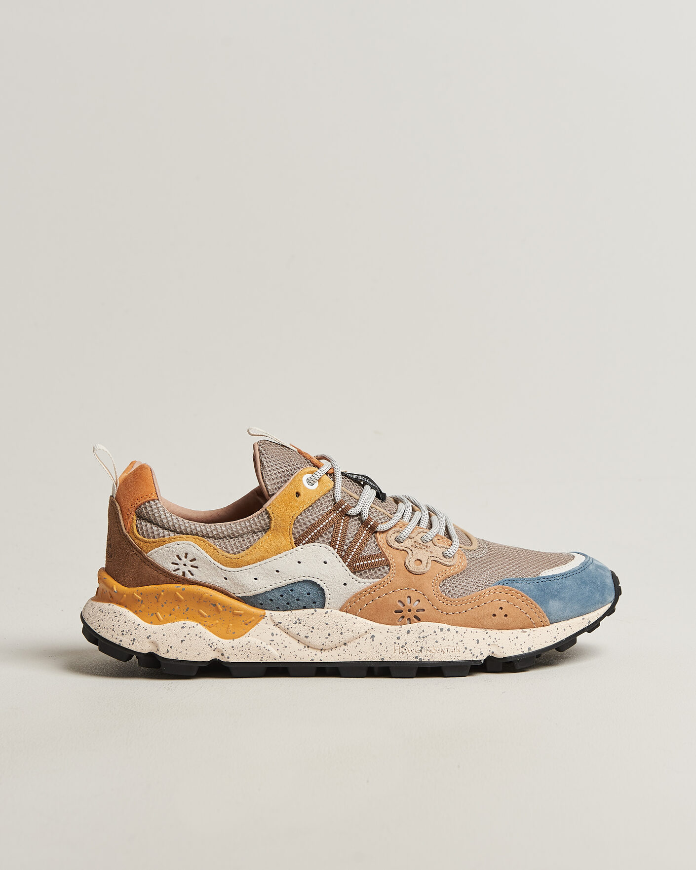 Uomini | Sneakers | Flower Mountain | Yamano 3 Suede/Nylon Mesh Sneaker Grey Multi