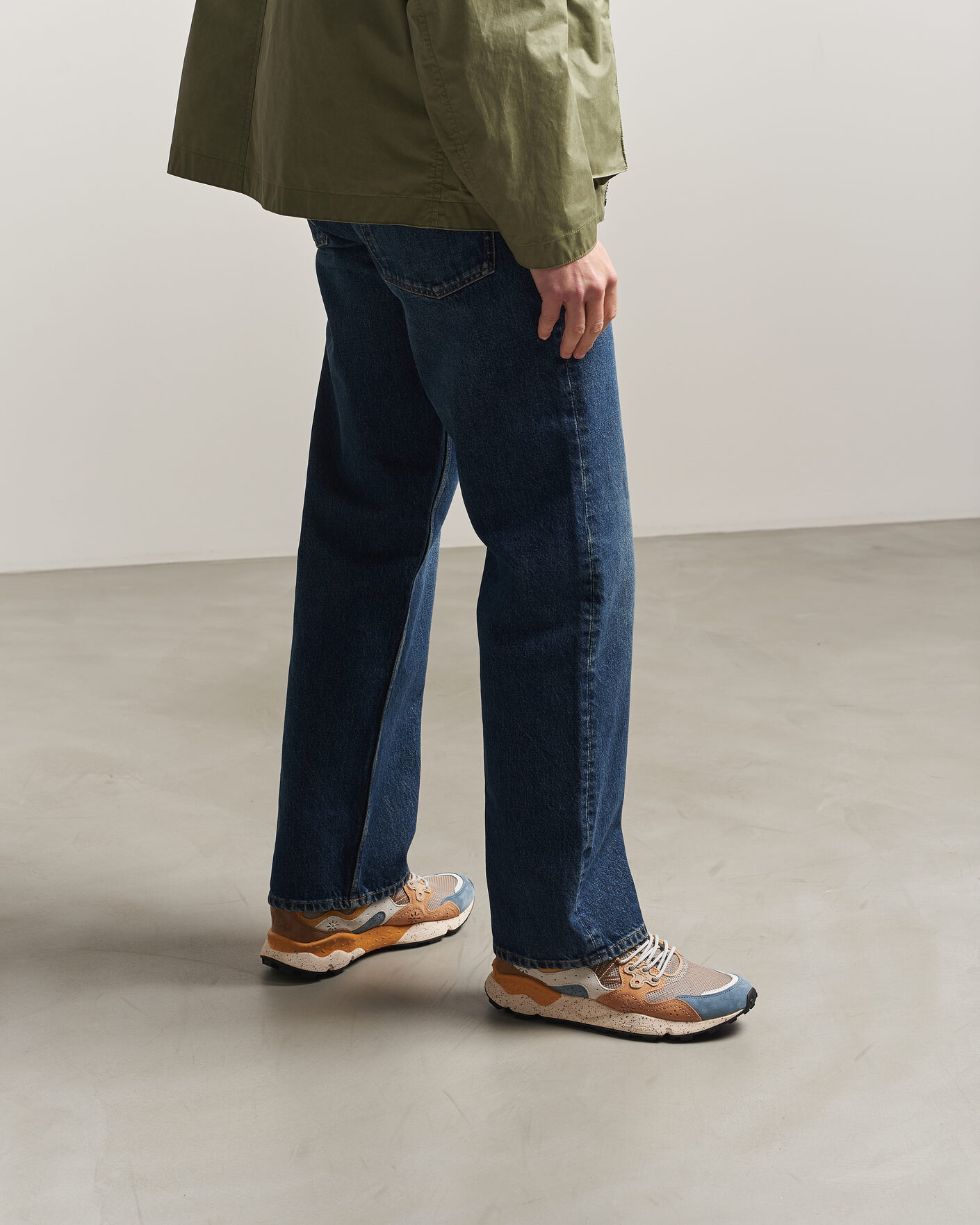 Uomini | Sneakers | Flower Mountain | Yamano 3 Suede/Nylon Mesh Sneaker Grey Multi