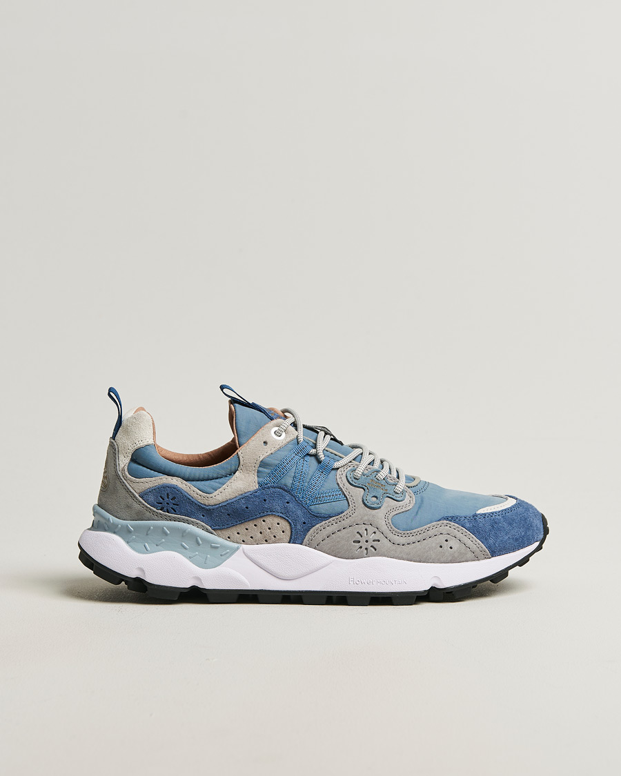 Uomini | Sneakers | Flower Mountain | Yamano 3 Suede/Nylon Sneaker Light Blue