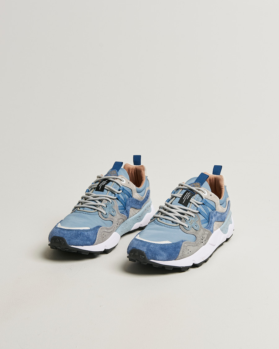 Uomini | Sneakers | Flower Mountain | Yamano 3 Suede/Nylon Sneaker Light Blue