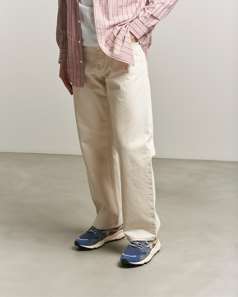 Uomini | Sneakers | Flower Mountain | Yamano 3 Suede/Canvas Sneaker Blue/Grey