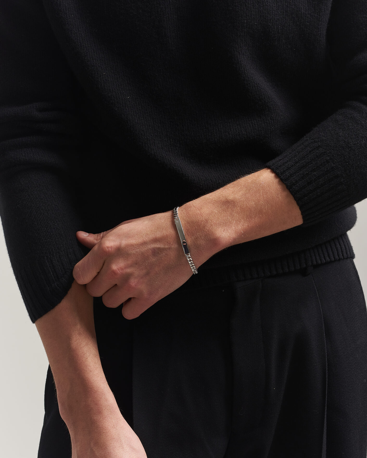Uomini | Gioielli | Tom Wood | ID Bracelet Silver