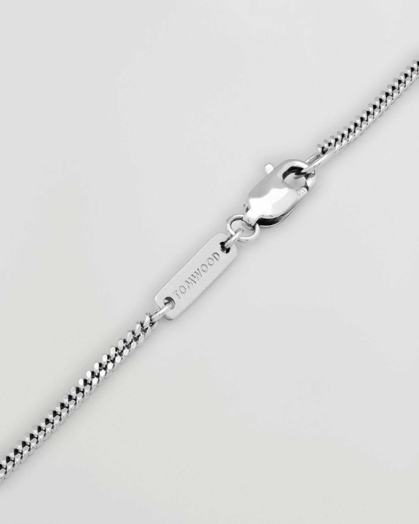 Uomini | Gioielli | Tom Wood | ID Pendant 21,5 Inches Silver