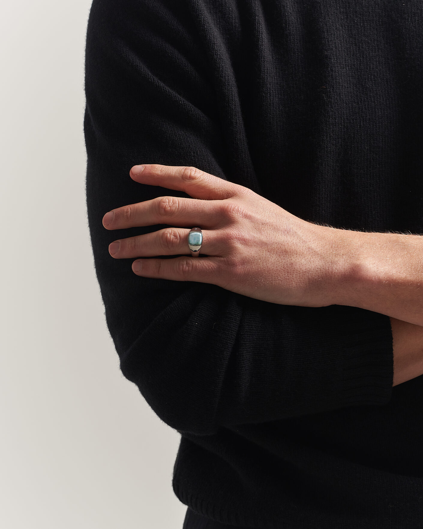 Uomini | Gioielli | Tom Wood | Kay Ring Ice Blue Silver