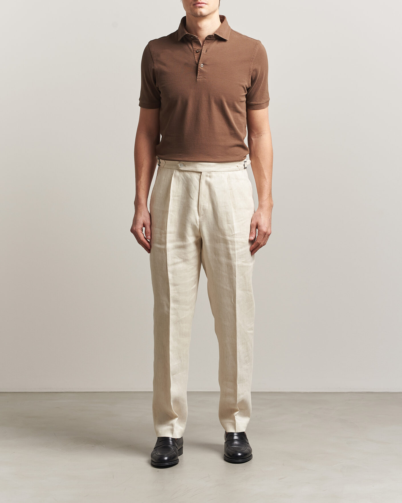 Uomini | Polo | Gran Sasso | Washed Polo Brown