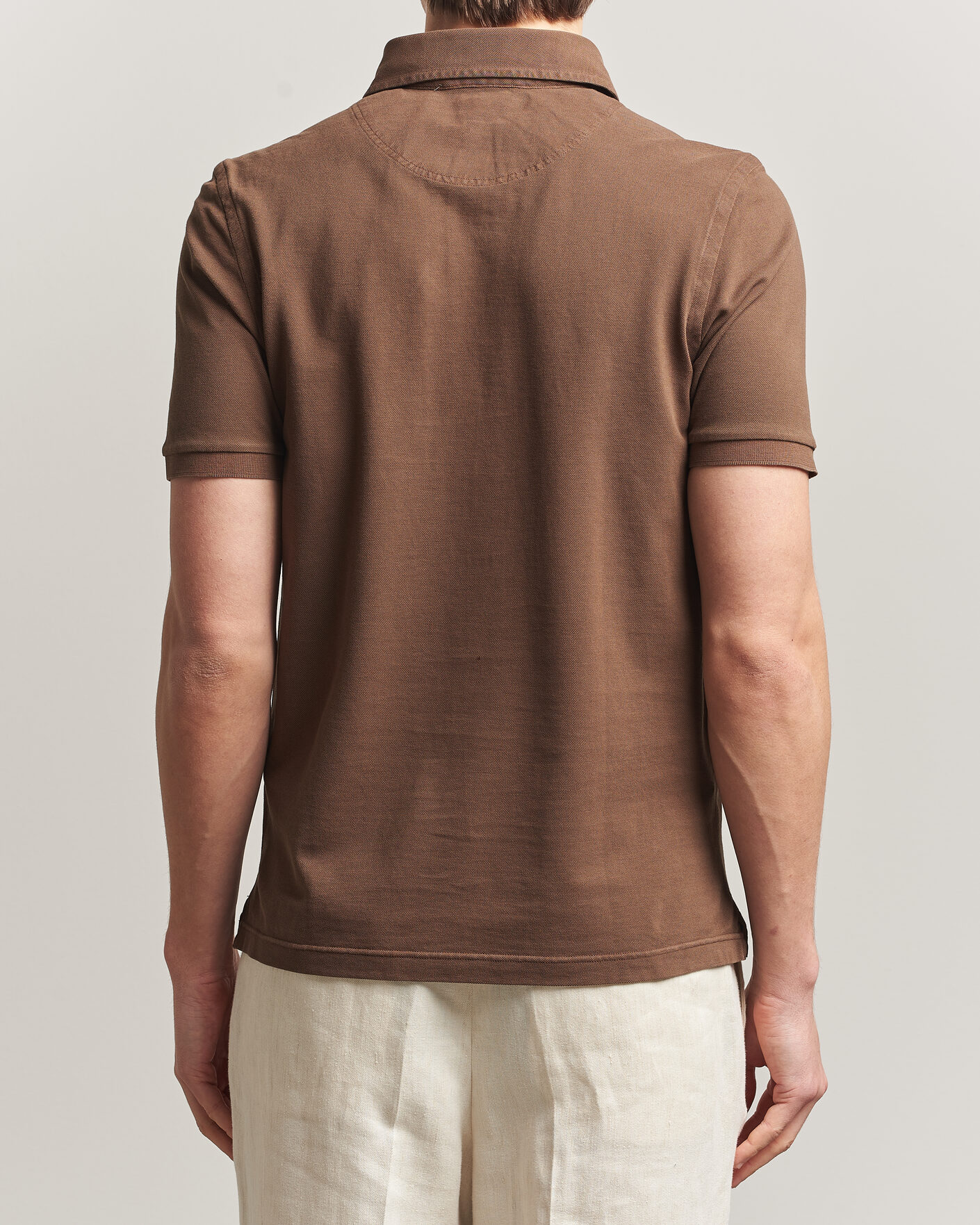 Uomini | Polo | Gran Sasso | Washed Polo Brown