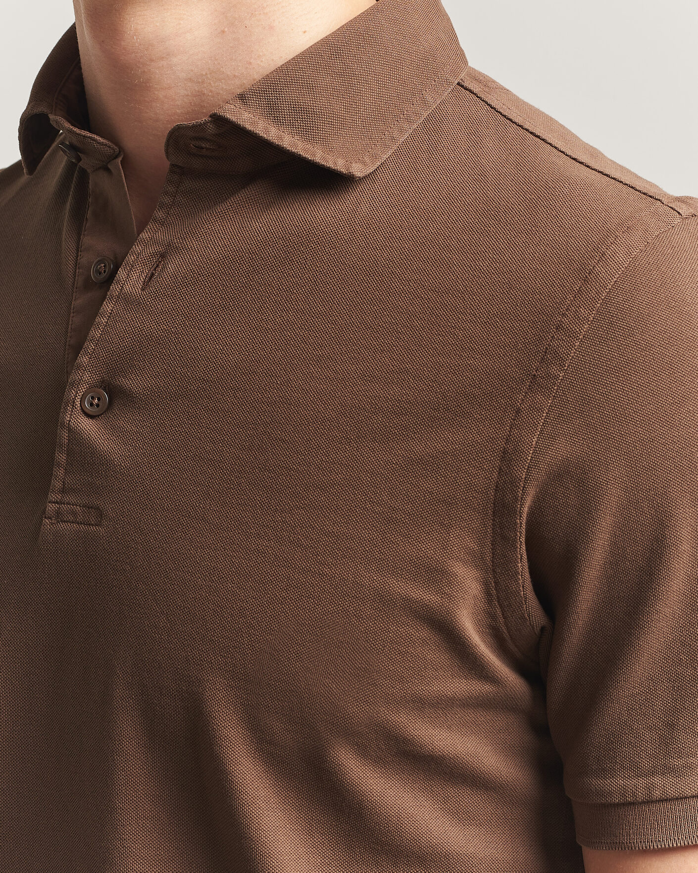 Uomini | Polo | Gran Sasso | Washed Polo Brown