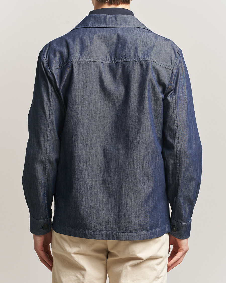Uomini | Giacche | Gran Sasso | Cotton Safari Jacket Navy