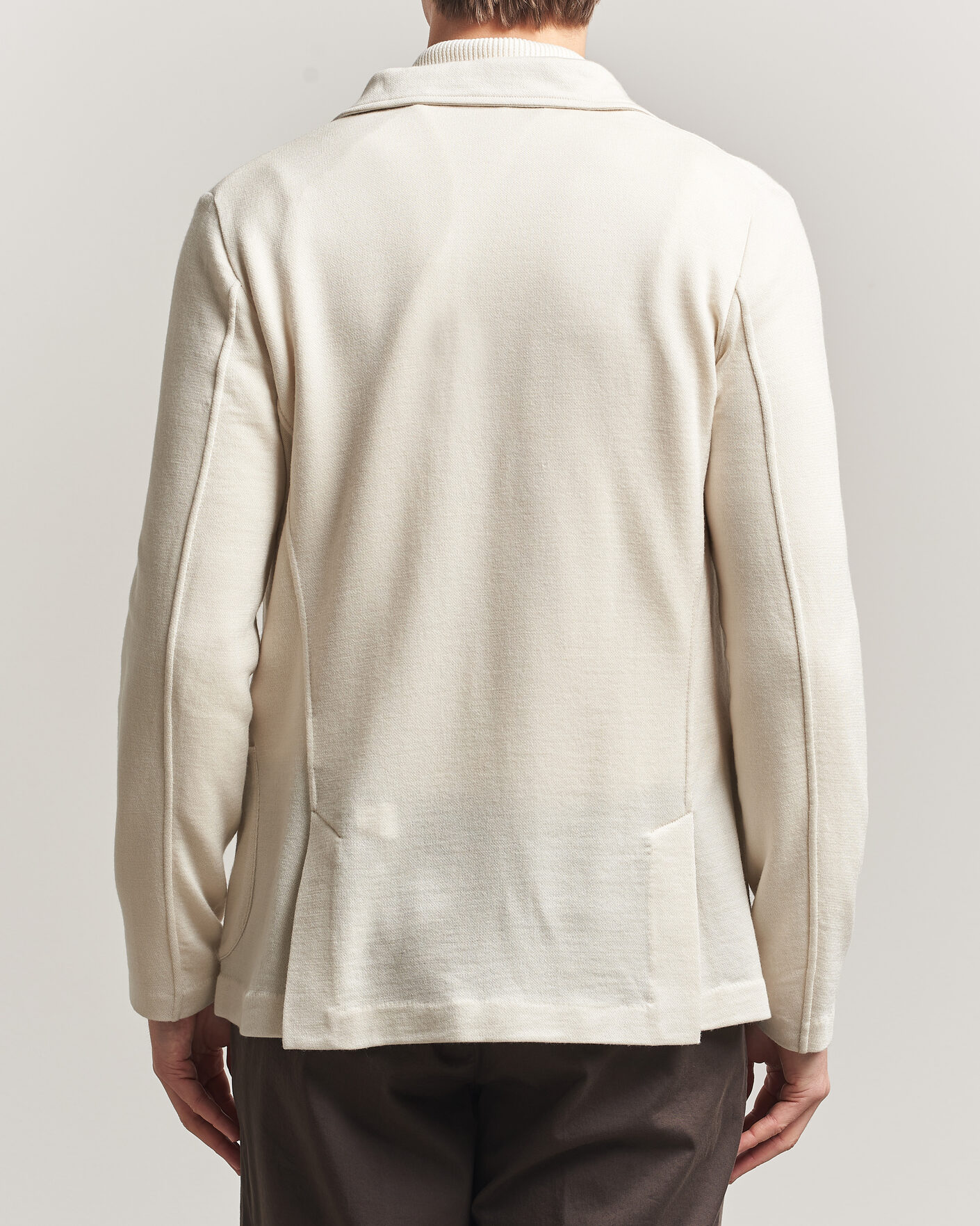 Uomini | Blazers | Gran Sasso | Wool Knitted Blazer Cream