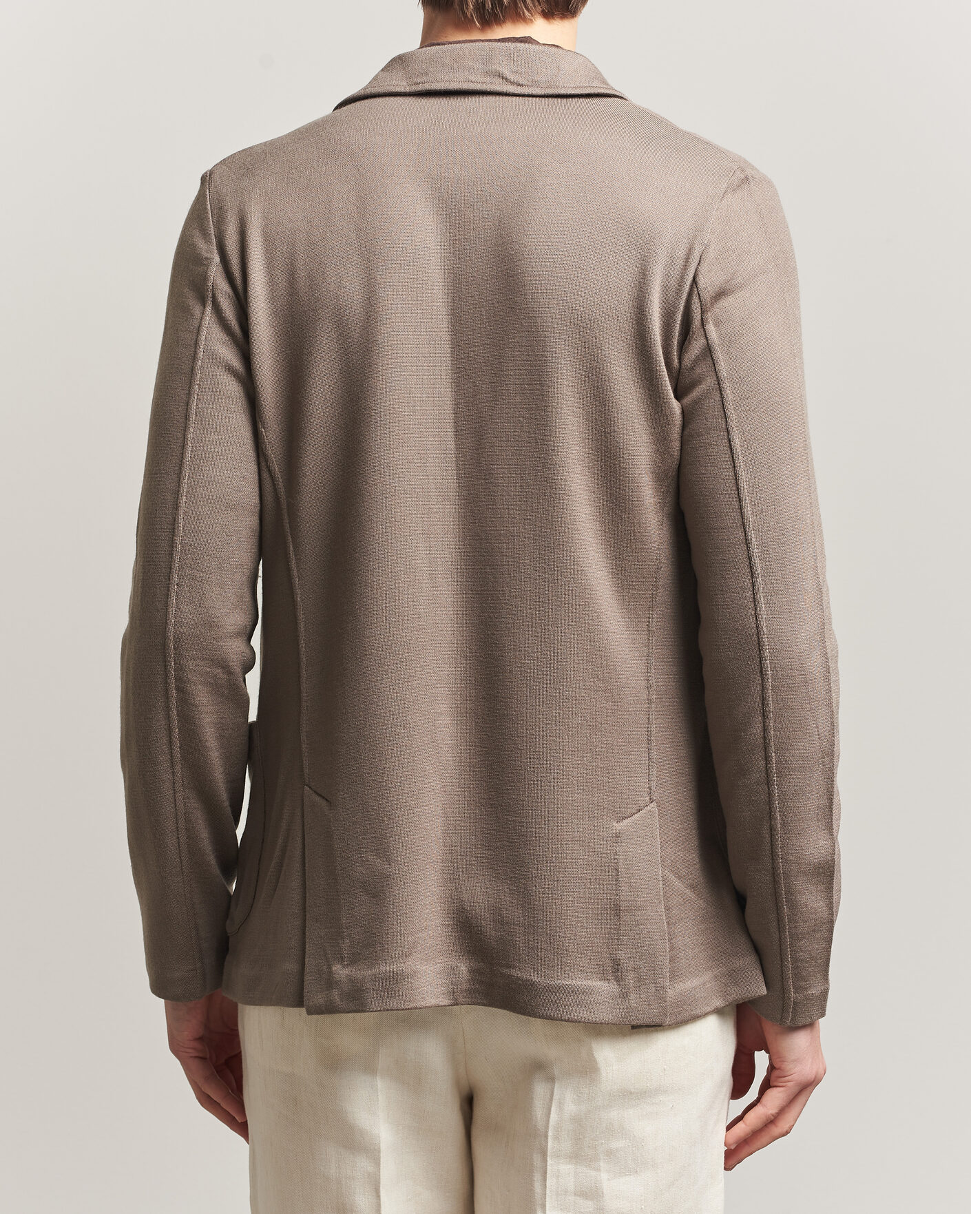 Uomini | Blazers | Gran Sasso | Wool Knitted Blazer Brown