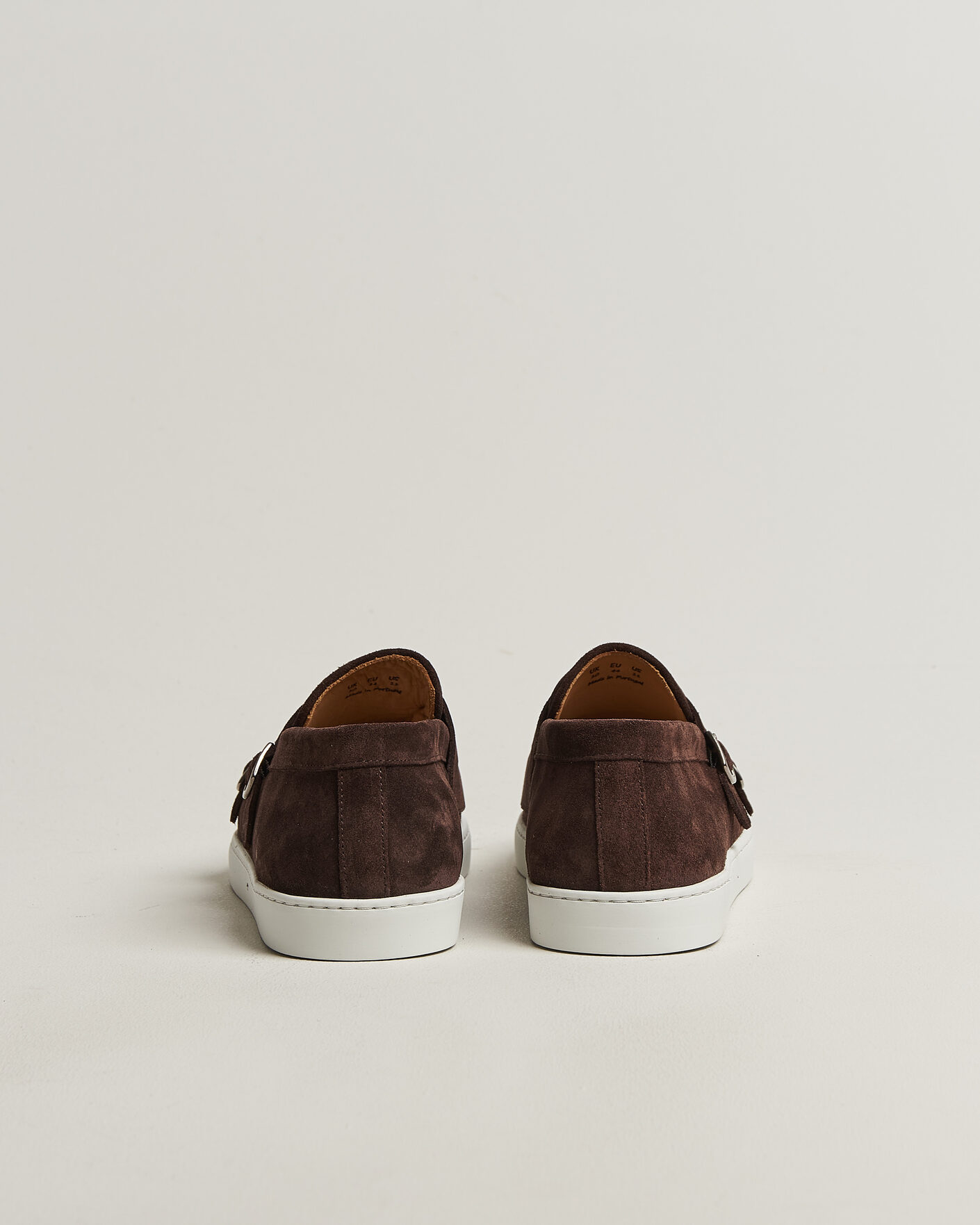 Uomini | Mocassini | Fliteless | Suede Monk Strap Sneaker Loafer Dark Brown
