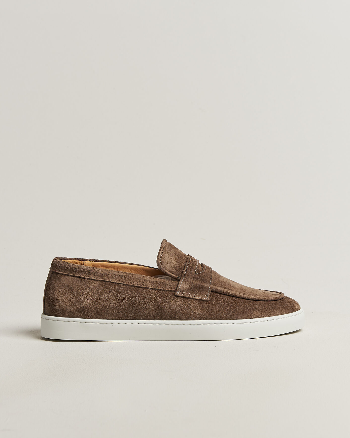 Uomini | Mocassini | Fliteless | Suede Penny Sneaker Light Brown