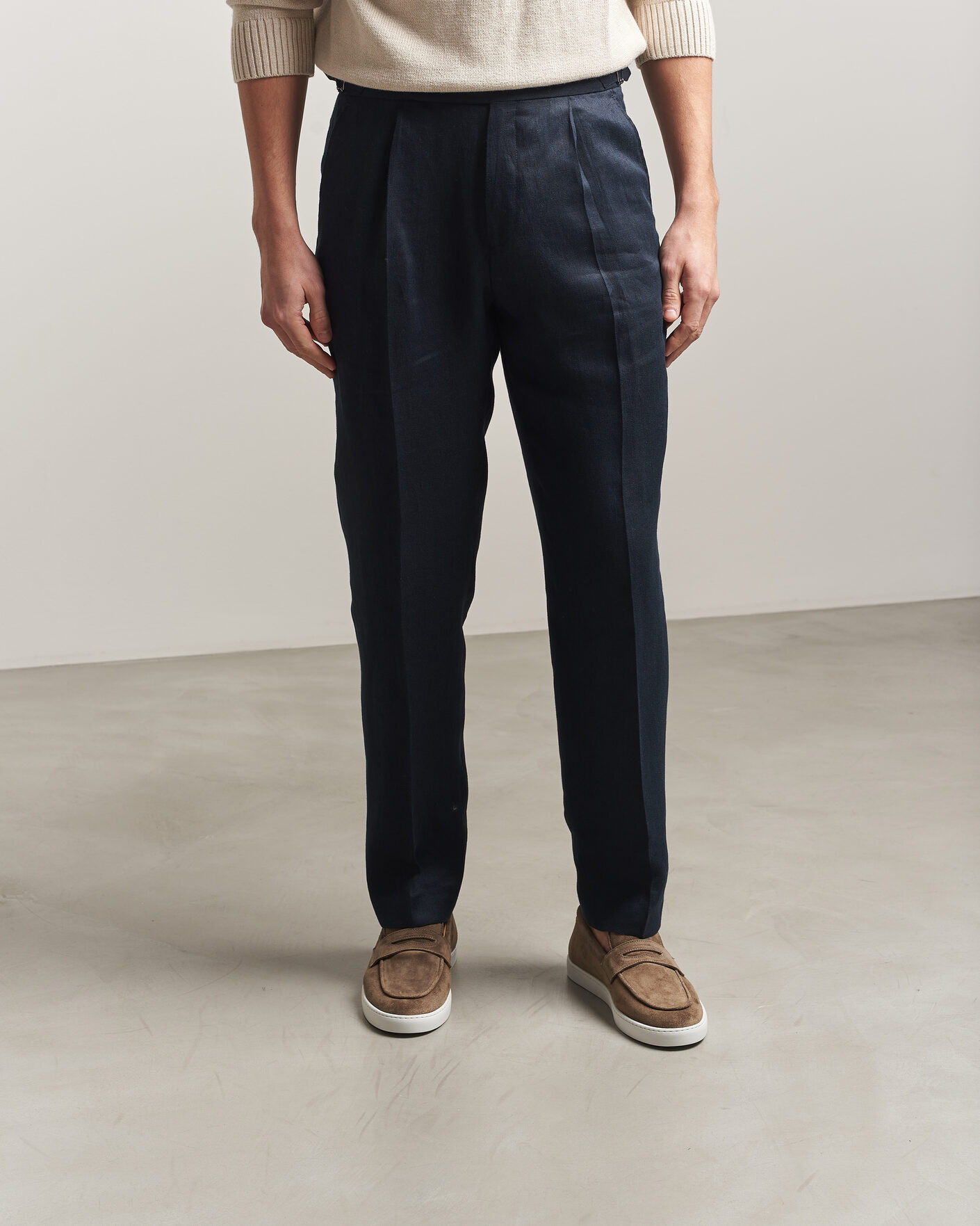 Uomini | Mocassini | Fliteless | Suede Penny Sneaker Light Brown