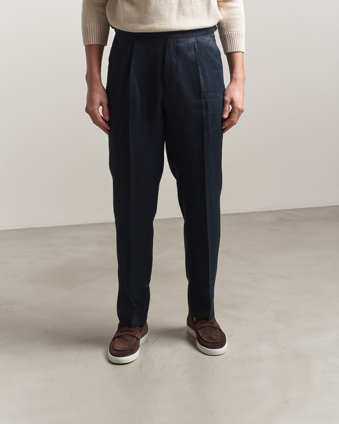 Uomini | Mocassini | Fliteless | Suede Penny Sneaker Dark Brown