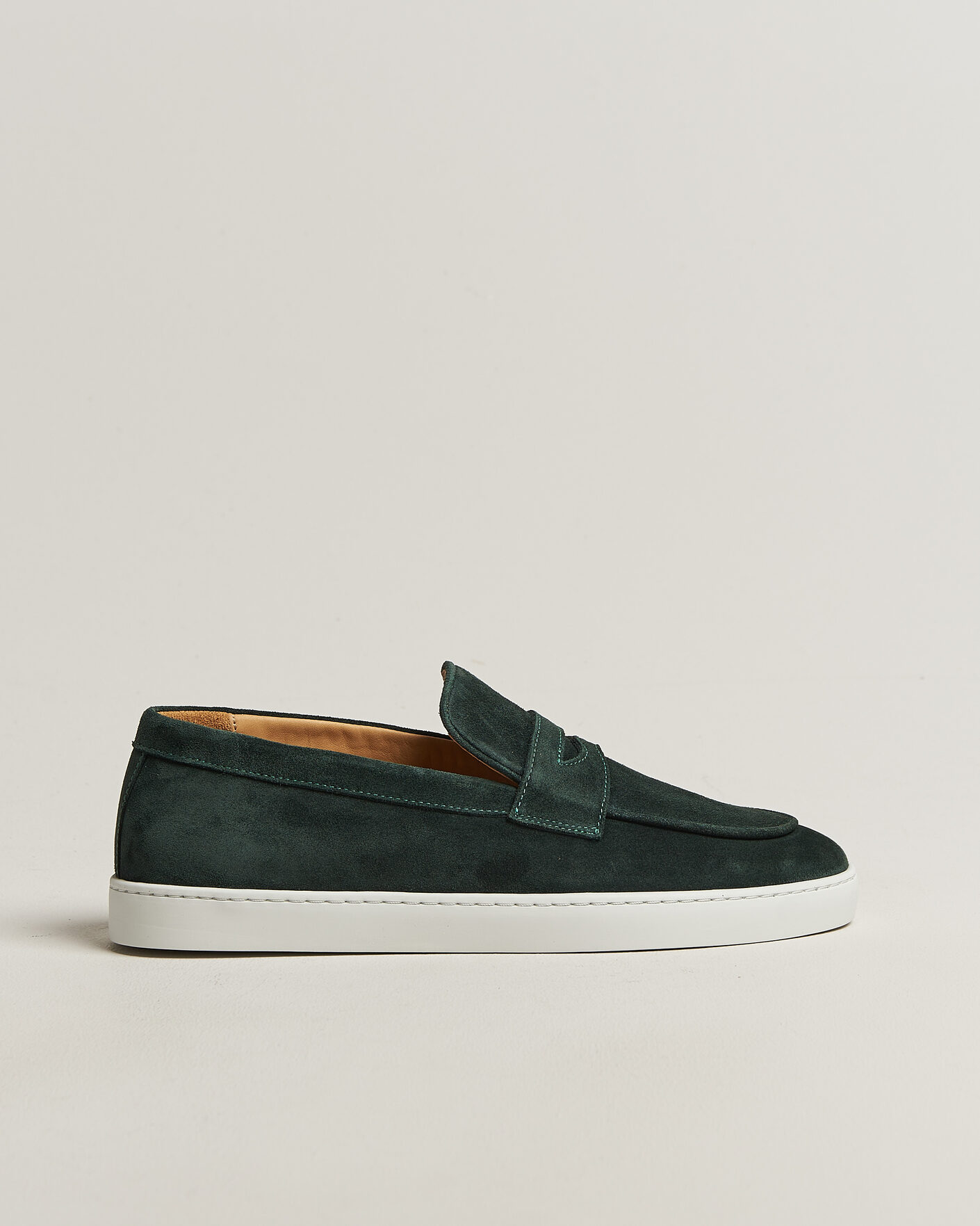 Uomini | Mocassini | Fliteless | Suede Penny Sneaker Green