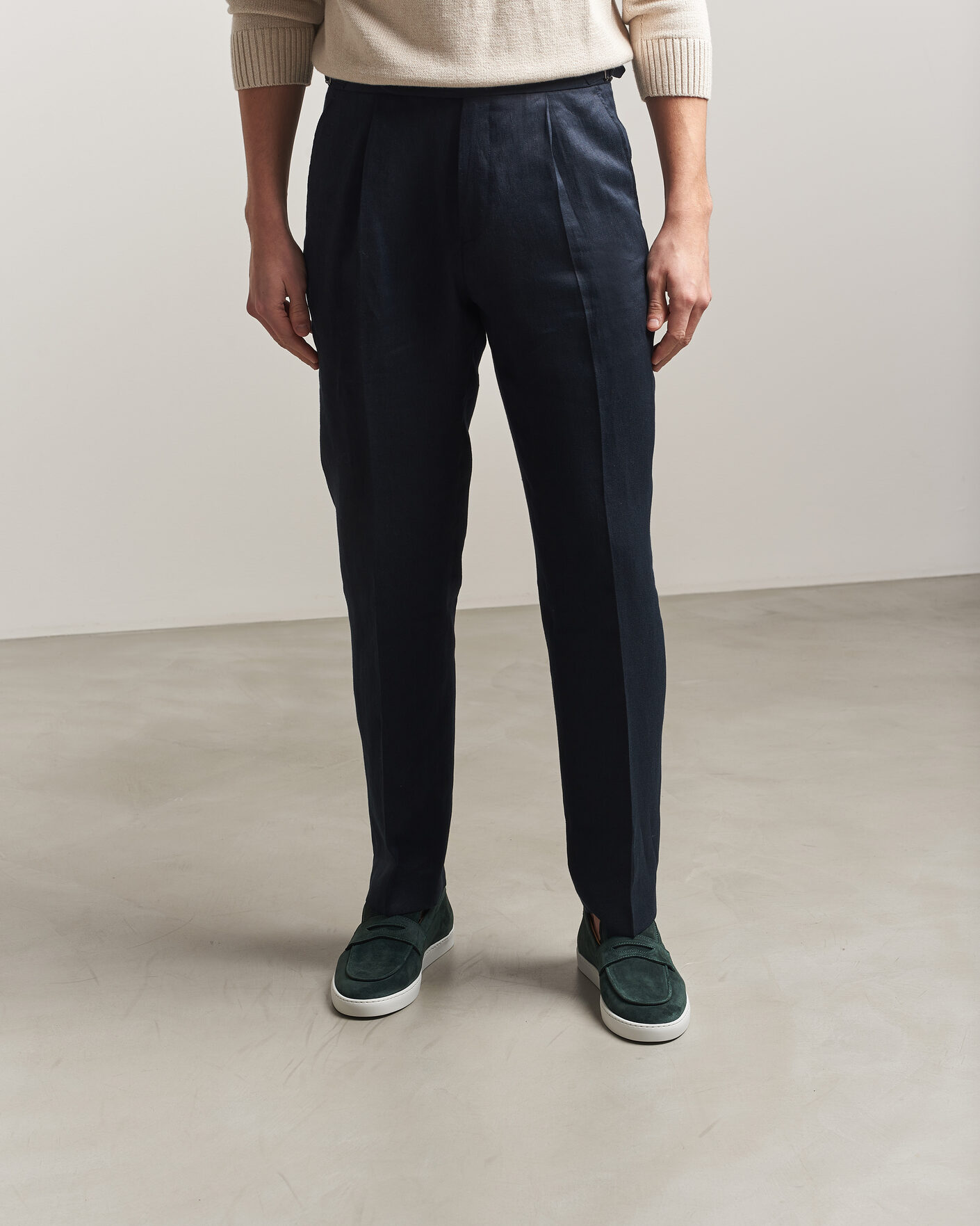 Uomini | Mocassini | Fliteless | Suede Penny Sneaker Green