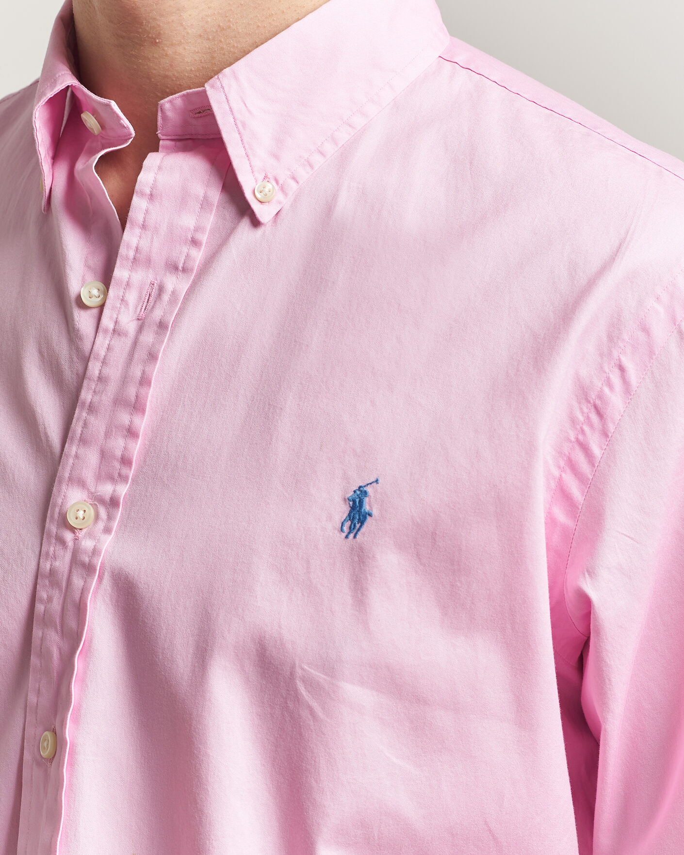 Uomini | Camicie | Polo Ralph Lauren | Custom Fit Garment Twill Shirt Carmel Pink