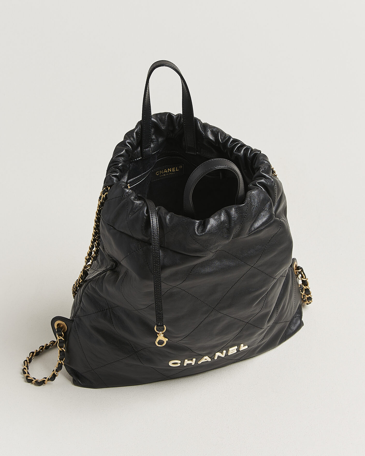 Uomini | Pre-Owned & Vintage Bags | Chanel Pre-Owned | Chanel 22 Backpack Black Black