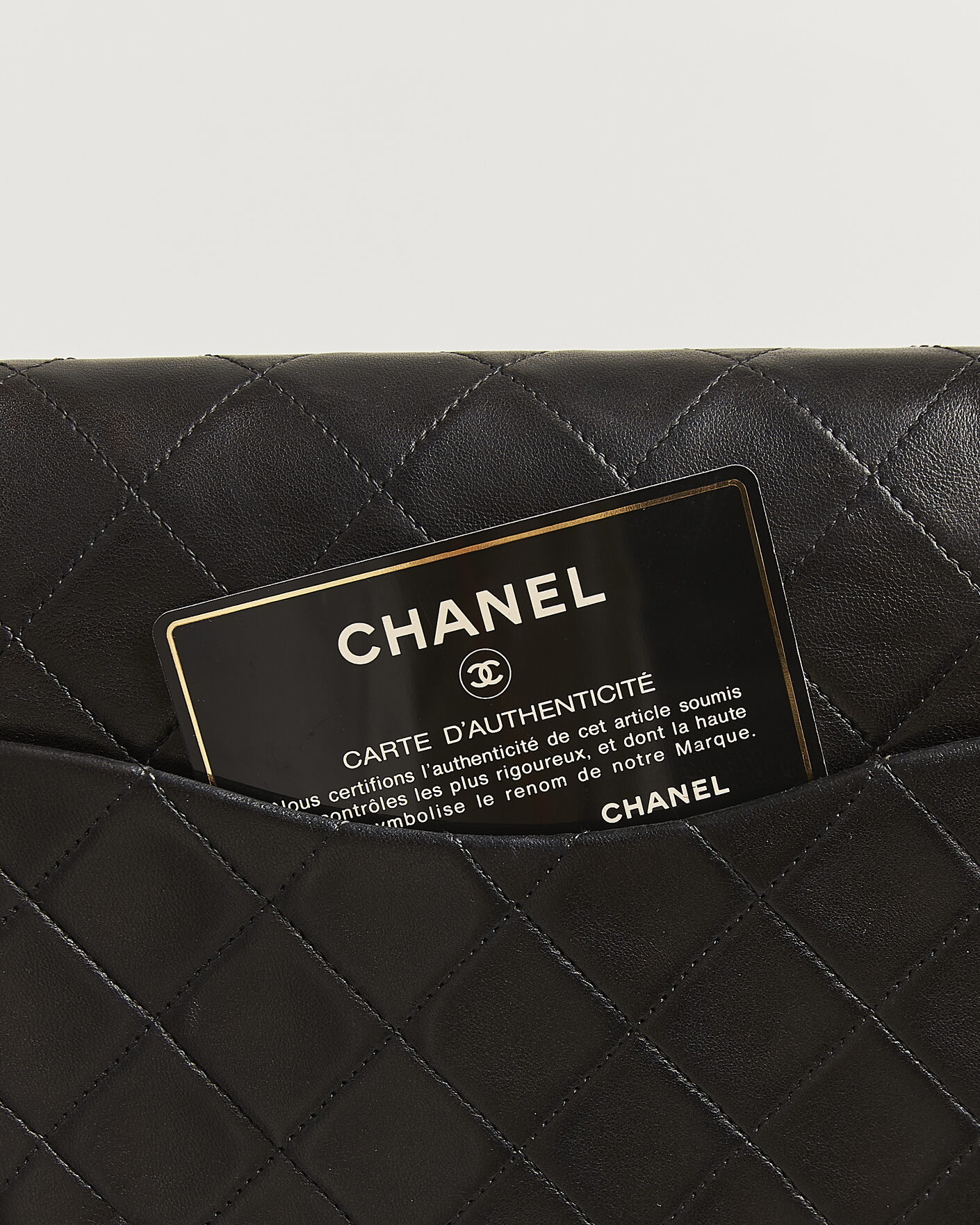 Uomini | Pre-Owned & Vintage Bags | Chanel Pre-Owned | Classic Medium Double Flap Bag Black