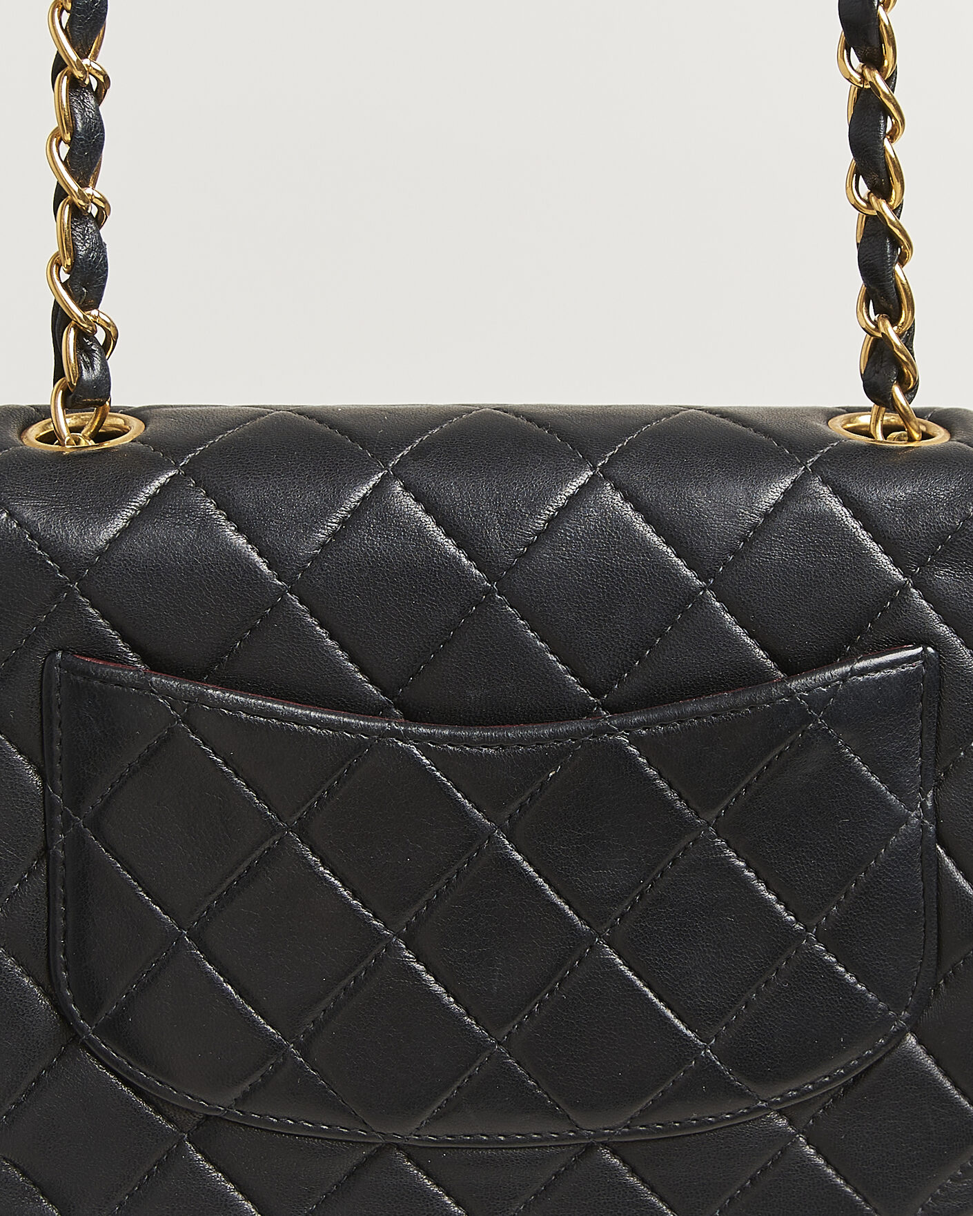 Uomini | Pre-Owned & Vintage Bags | Chanel Pre-Owned | Classic Mini Single Flap Square Bag Black