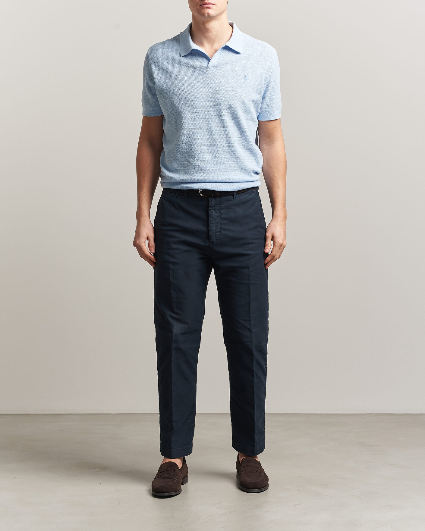 Uomini | Polo | Polo Ralph Lauren | Cotton Blend Polo Office Blue