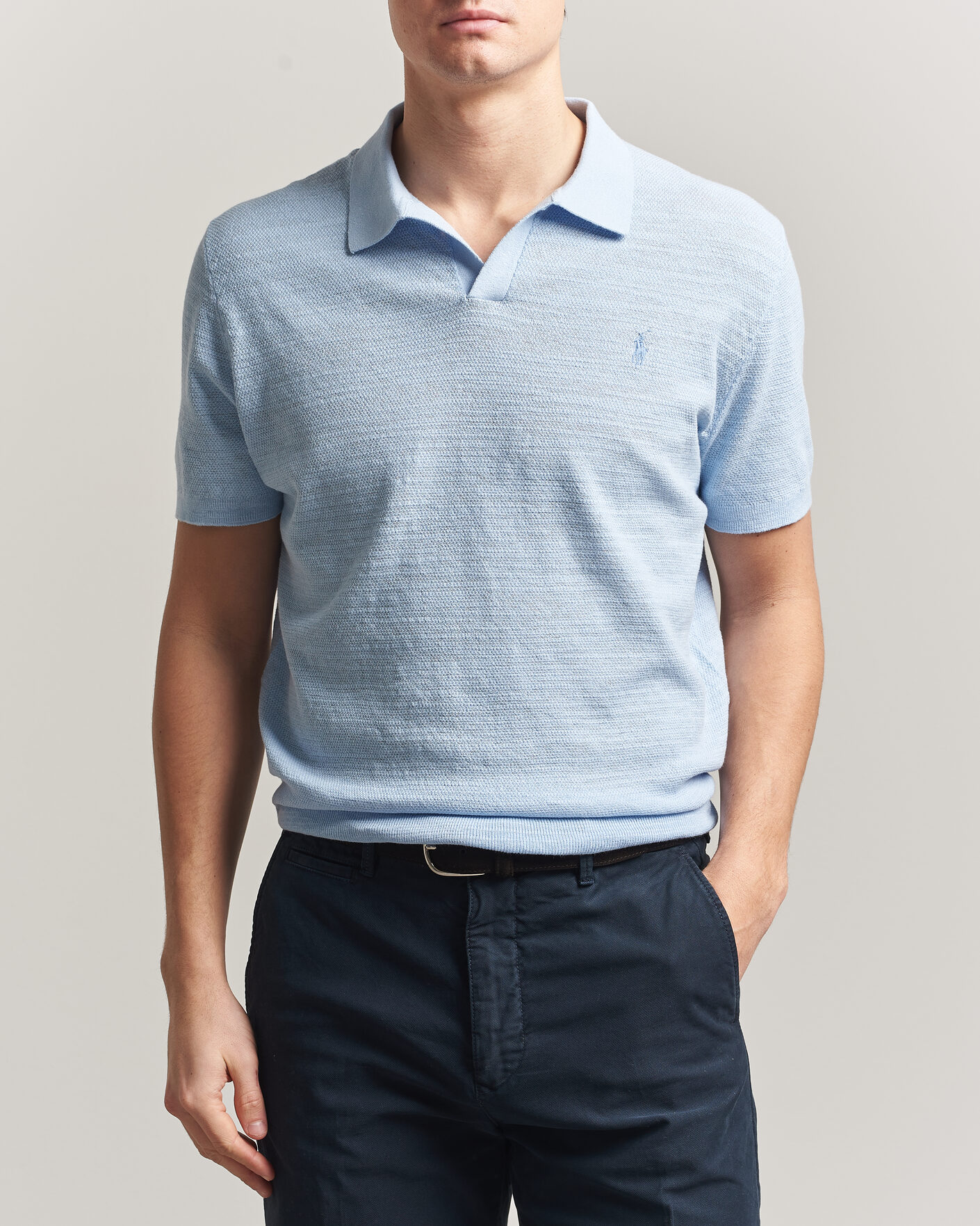 Uomini | Polo | Polo Ralph Lauren | Cotton Blend Polo Office Blue