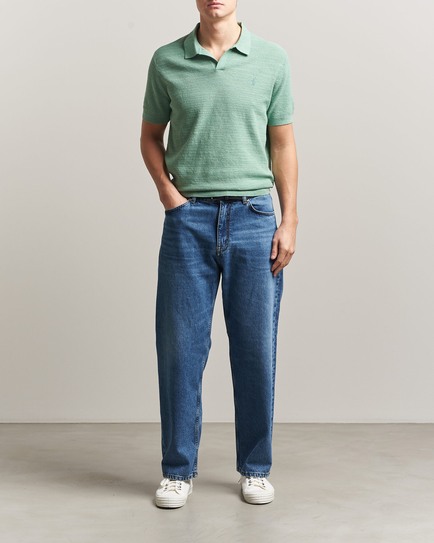 Uomini | Polo | Polo Ralph Lauren | Cotton Blend Polo Faded Mint