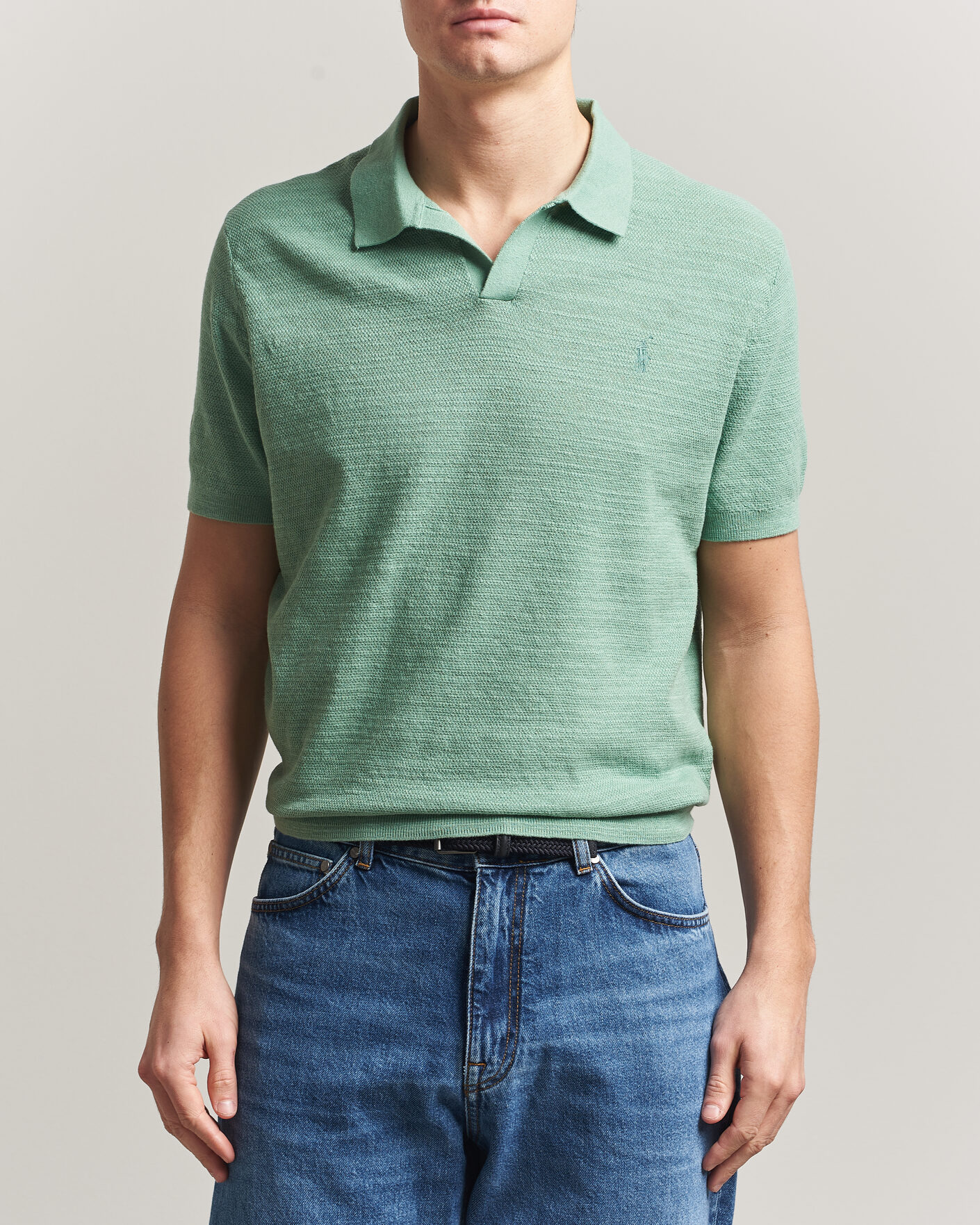 Uomini | Polo | Polo Ralph Lauren | Cotton Blend Polo Faded Mint