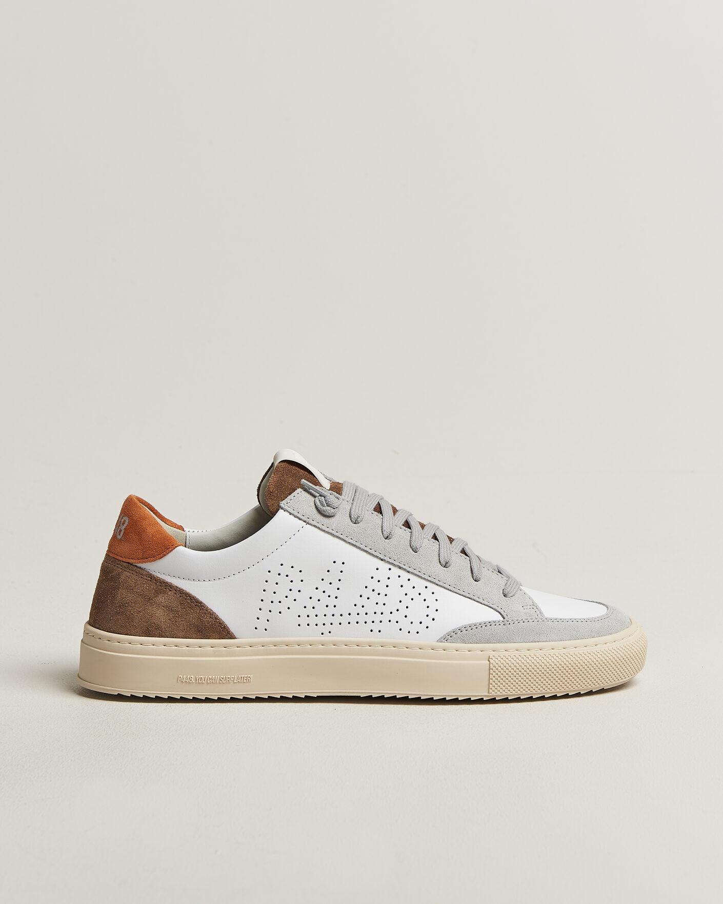 Uomini | Sneakers | P448 | Soho Leather/Suede Sneaker White/Grey