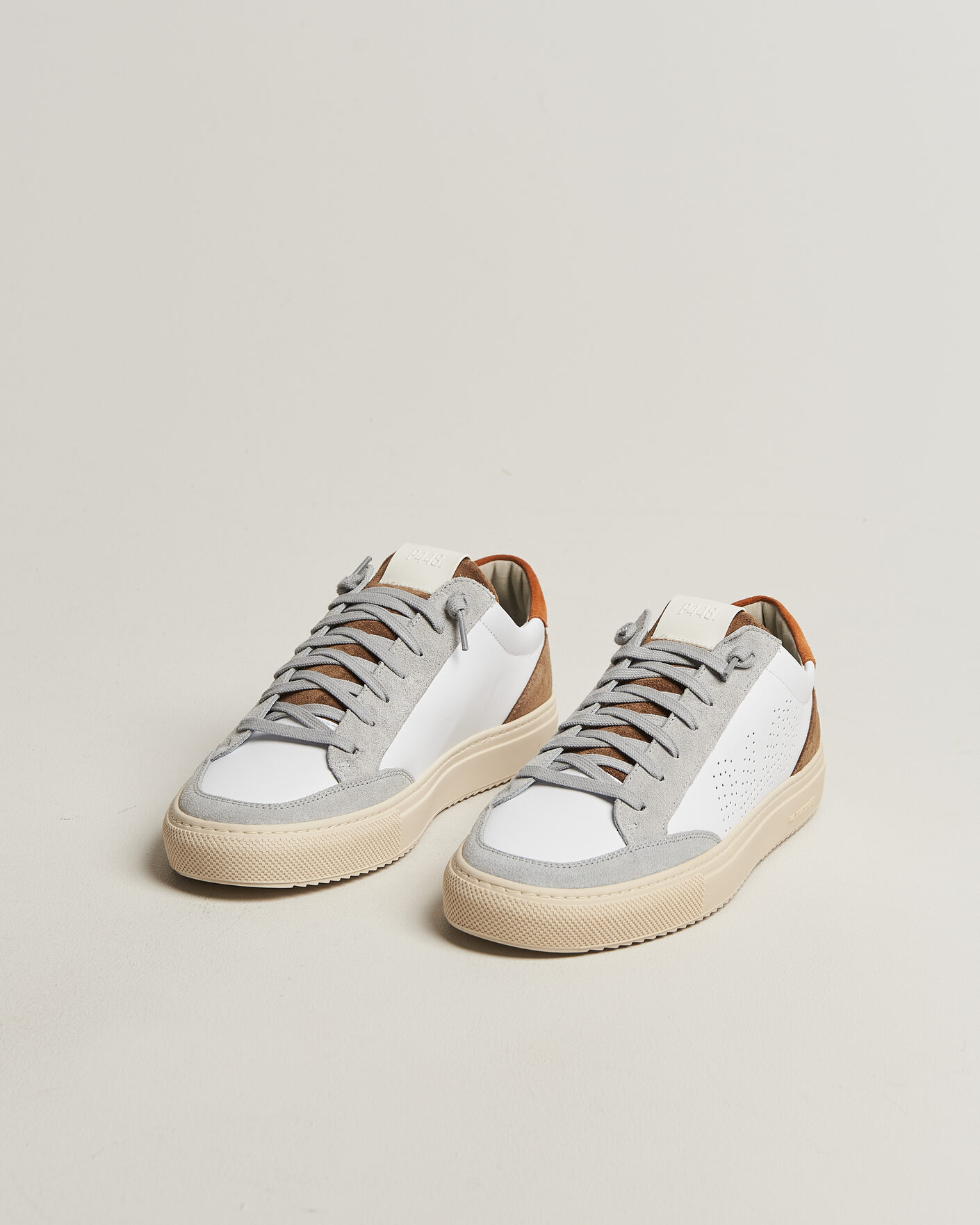 Uomini | Sneakers | P448 | Soho Leather/Suede Sneaker White/Grey