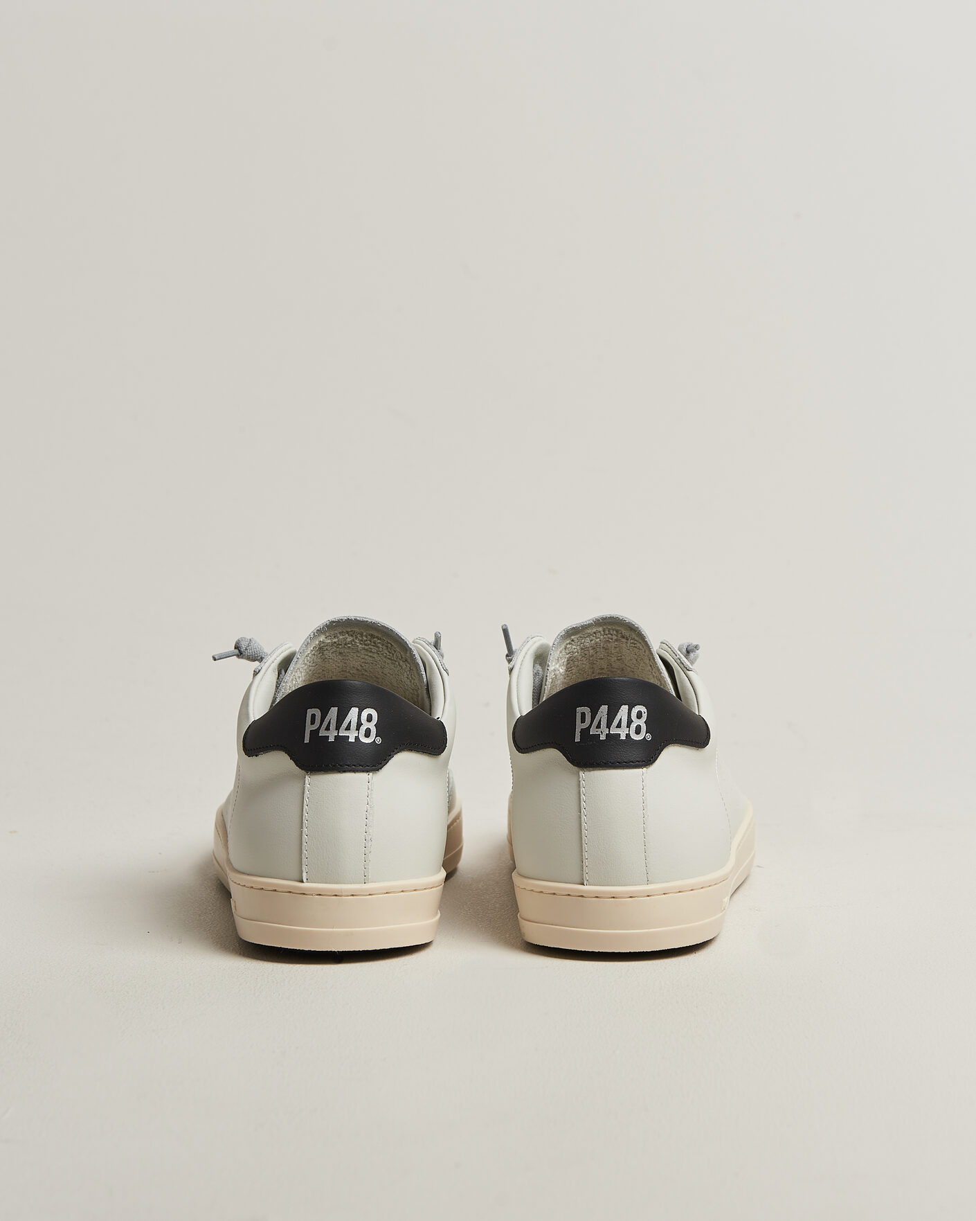 Uomini | Sneakers | P448 | John Leather Sneaker White/Black