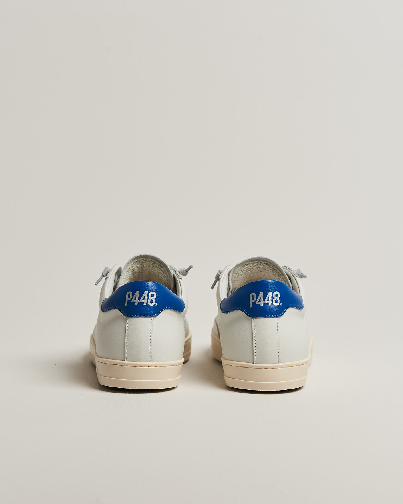Uomini | Sneakers | P448 | John Leather Sneaker White/Blue