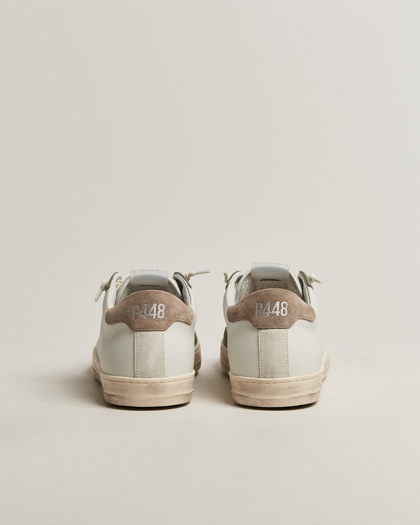 Uomini | Sneakers | P448 | John Leather/Suede Sneaker White/Olive/Grey