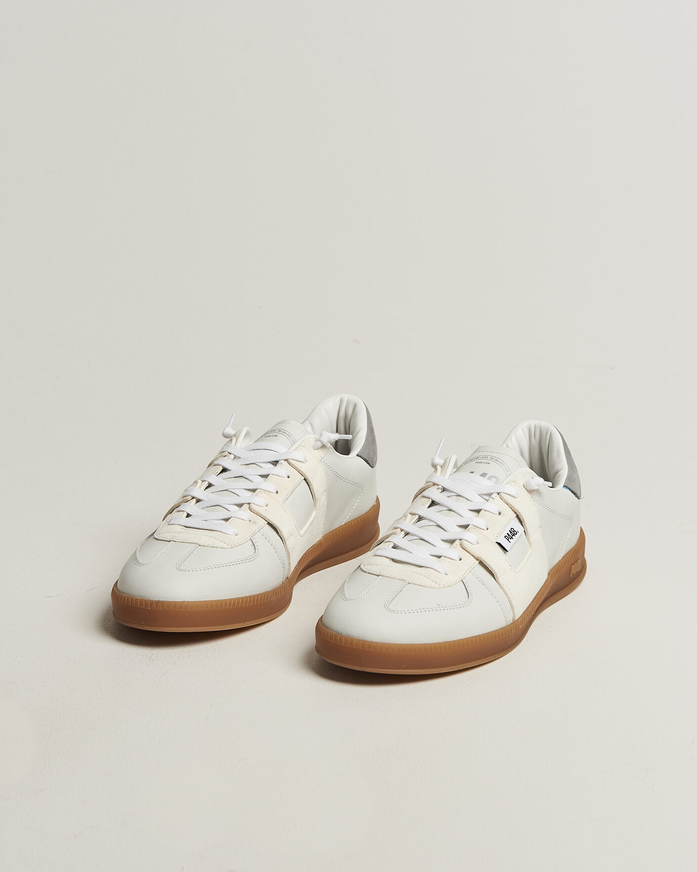 Uomini | Sneakers | P448 | Monza Leather/Suede Sneaker White