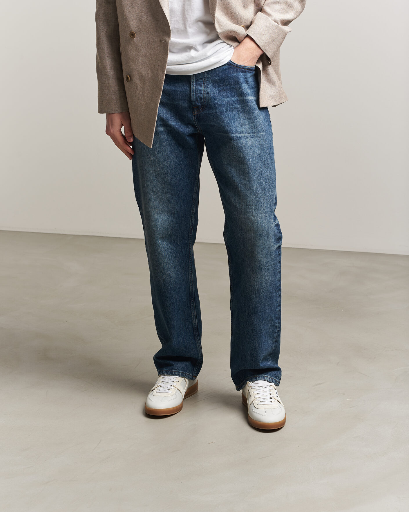 Uomini | Sneakers | P448 | Monza Leather/Suede Sneaker White