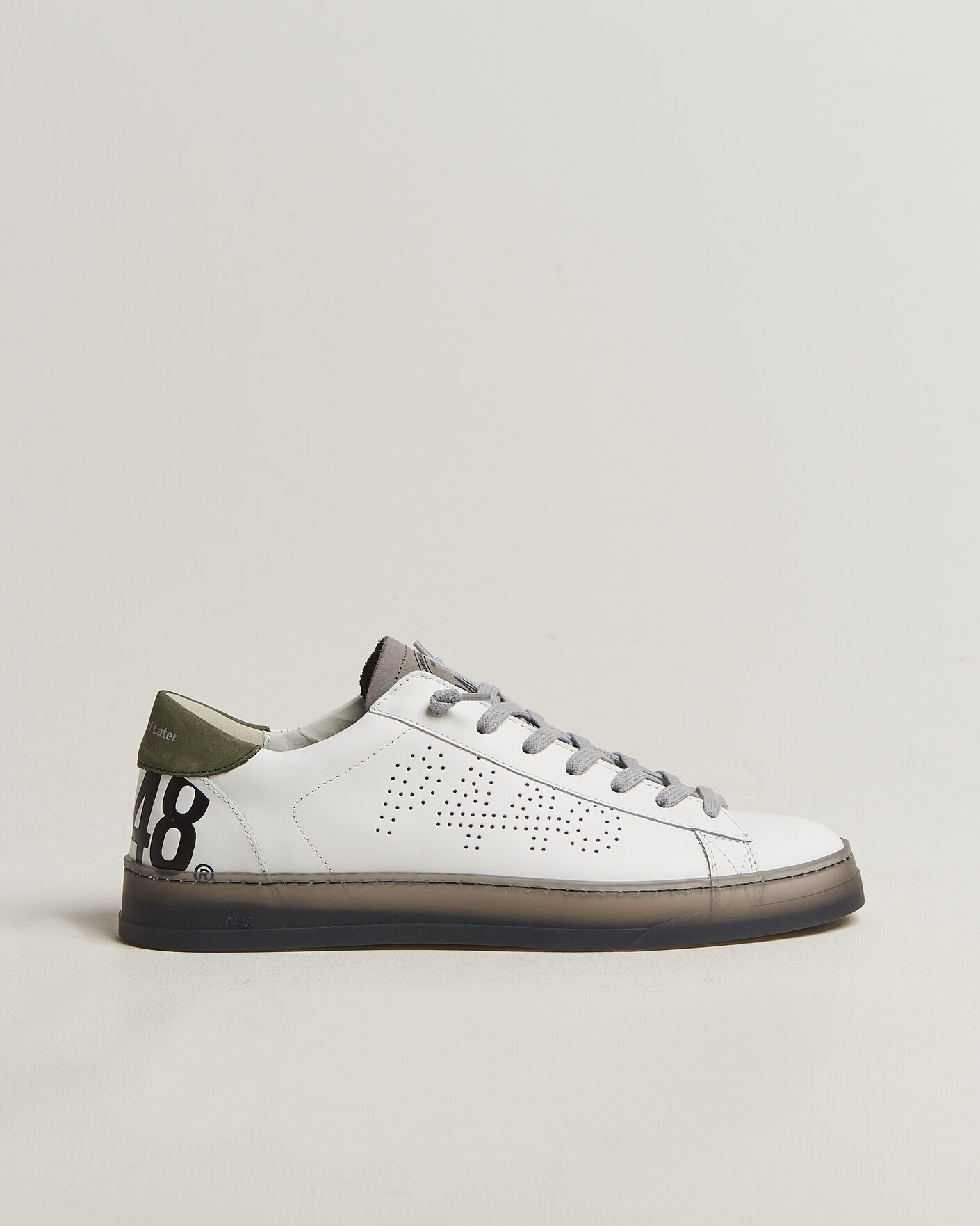 Uomini | Sneakers | P448 | Jack Leather Sneaker White/Grey