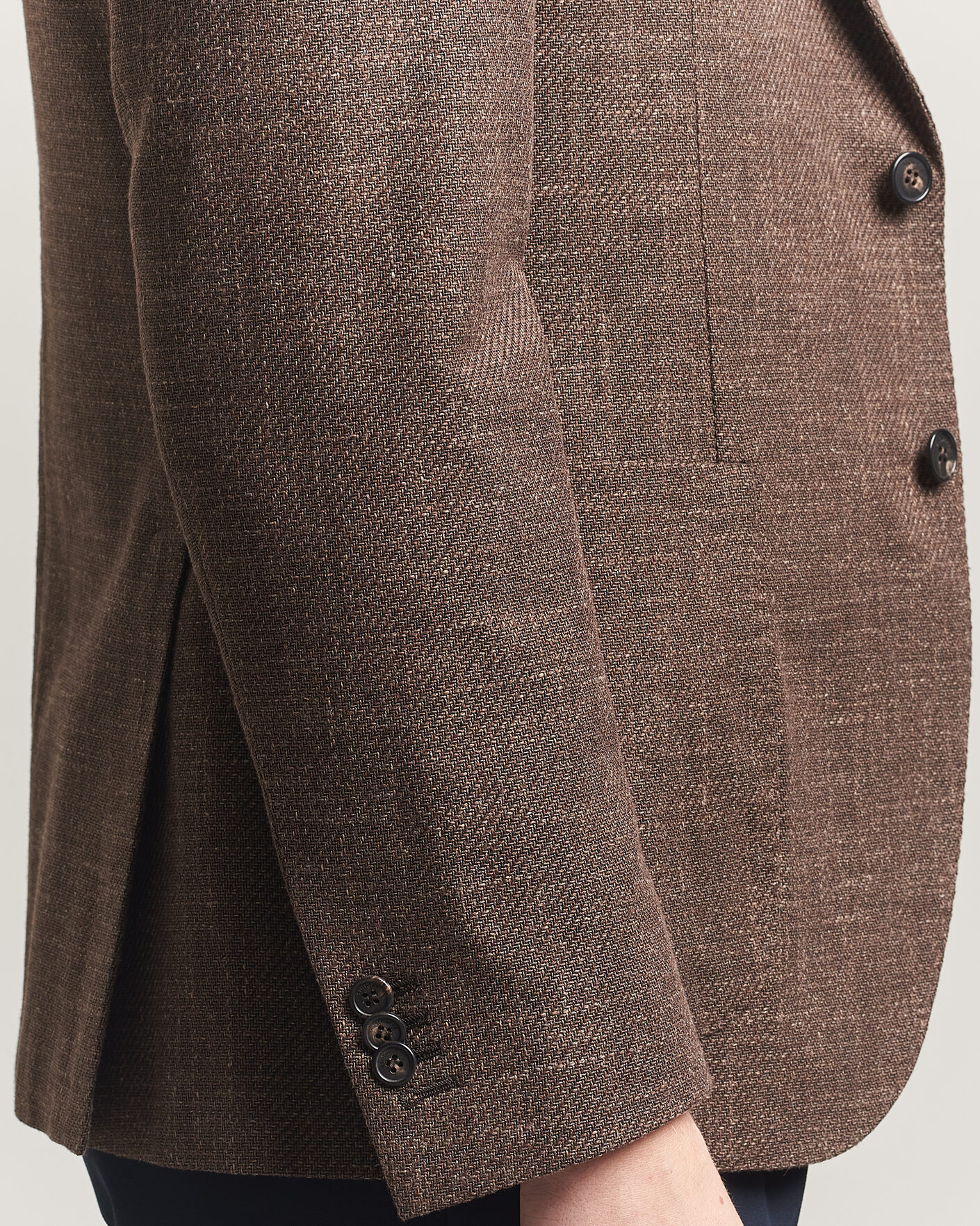 Uomini | Blazers | Incotex | Structured Cotton Blazer Dark Brown
