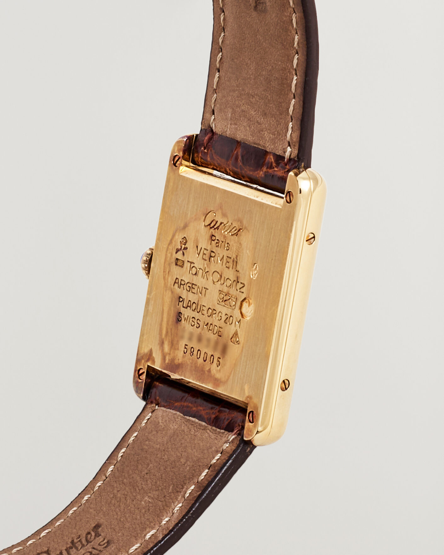 Uomini | Pre-Owned & Vintage Watches | Cartier Pre-Owned | Tank Vermeil 