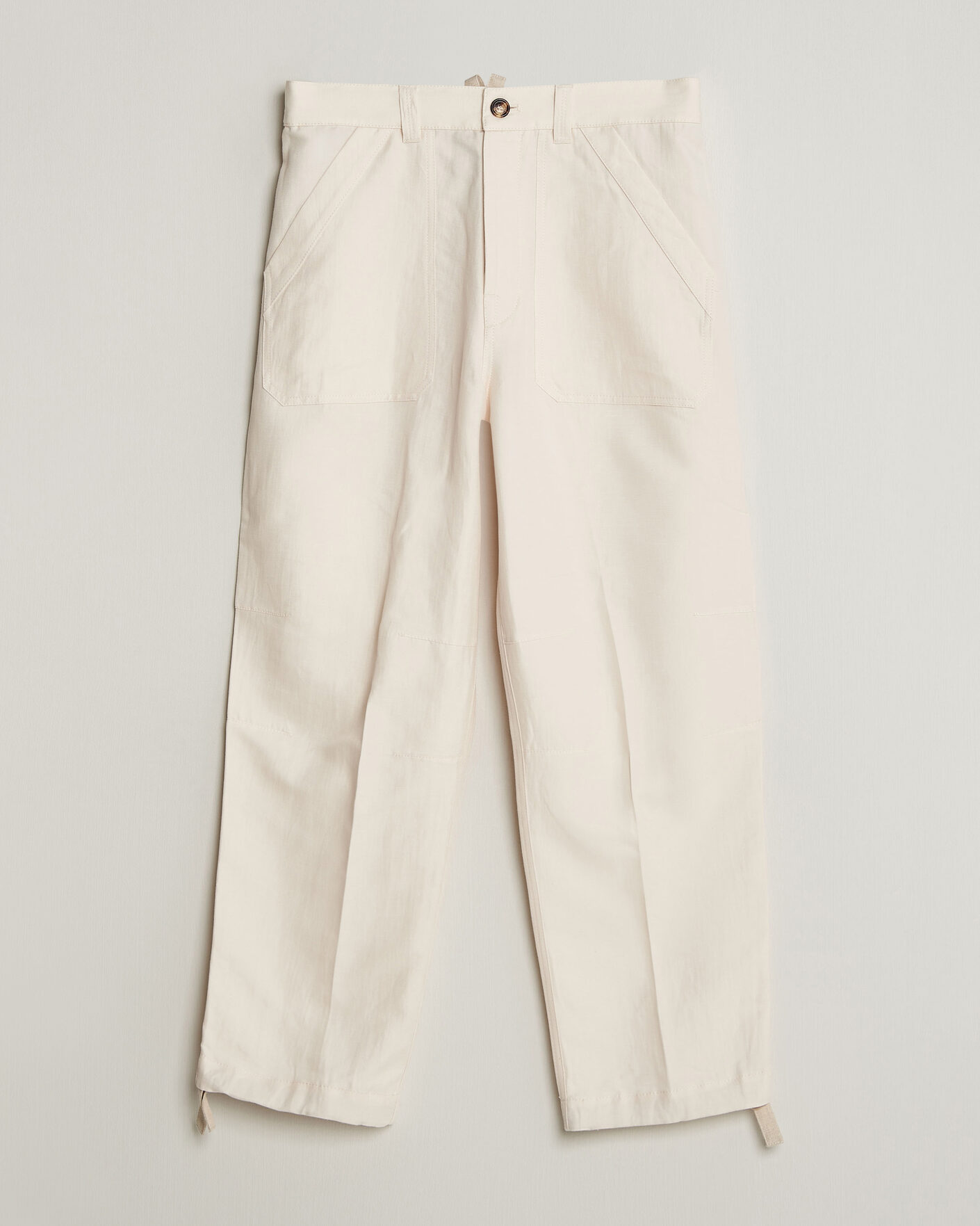 Uomini | Pantaloni | Brunello Cucinelli | Linen Casual Pants Off White