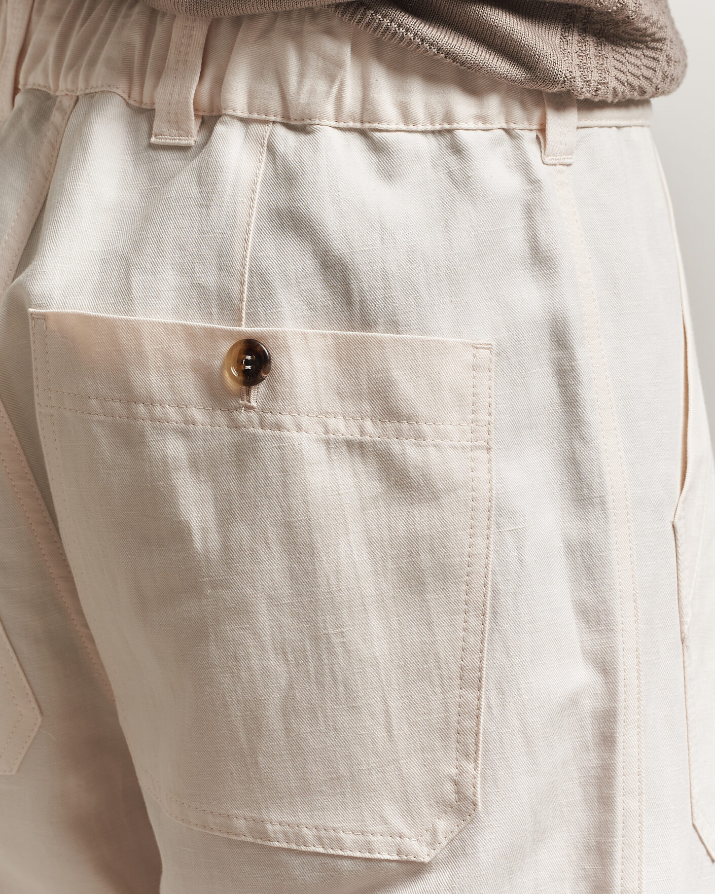 Uomini | Pantaloni | Brunello Cucinelli | Linen Casual Pants Off White