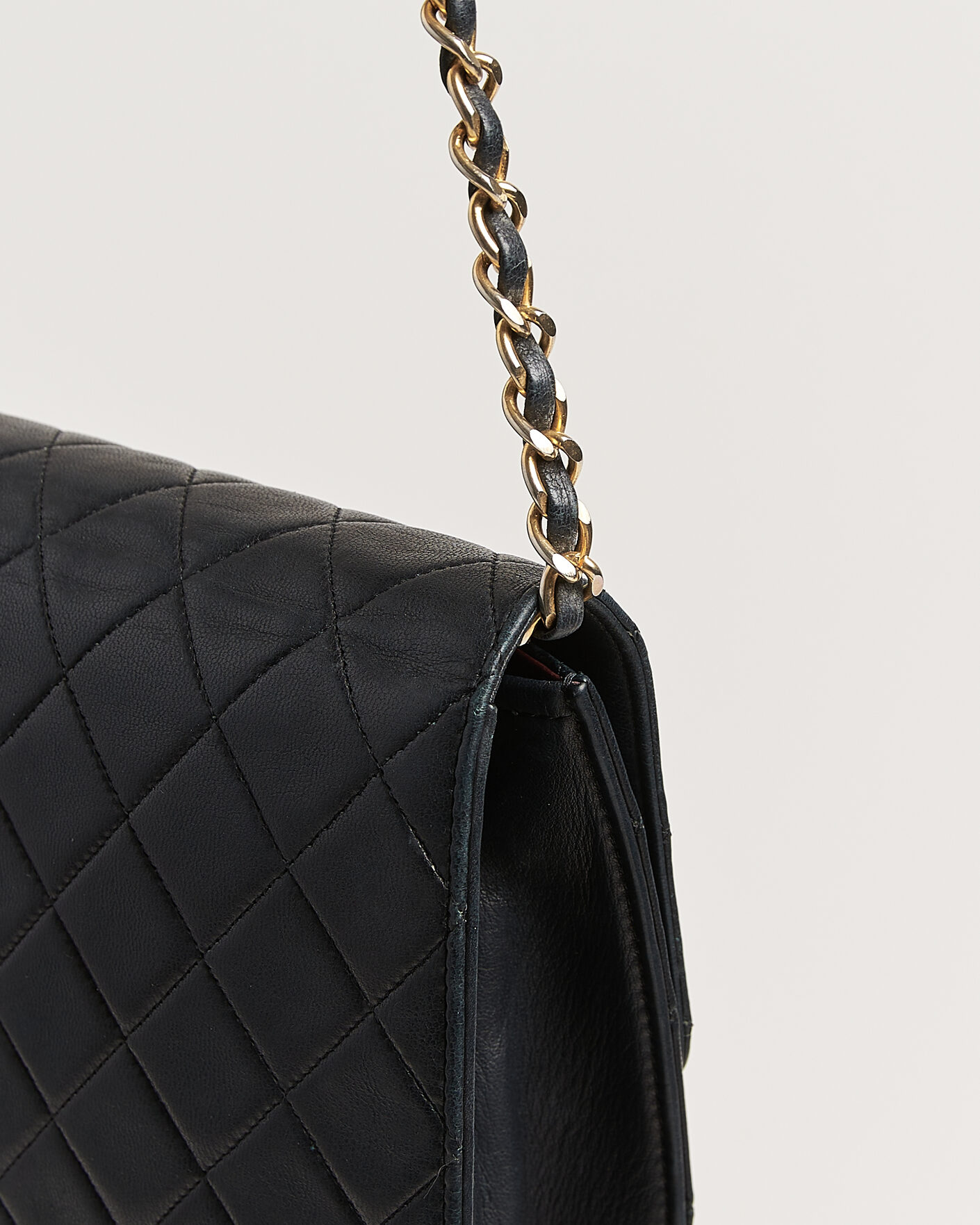 Uomini | Pre-Owned & Vintage Bags | Chanel Pre-Owned | Single Flap Bag Black