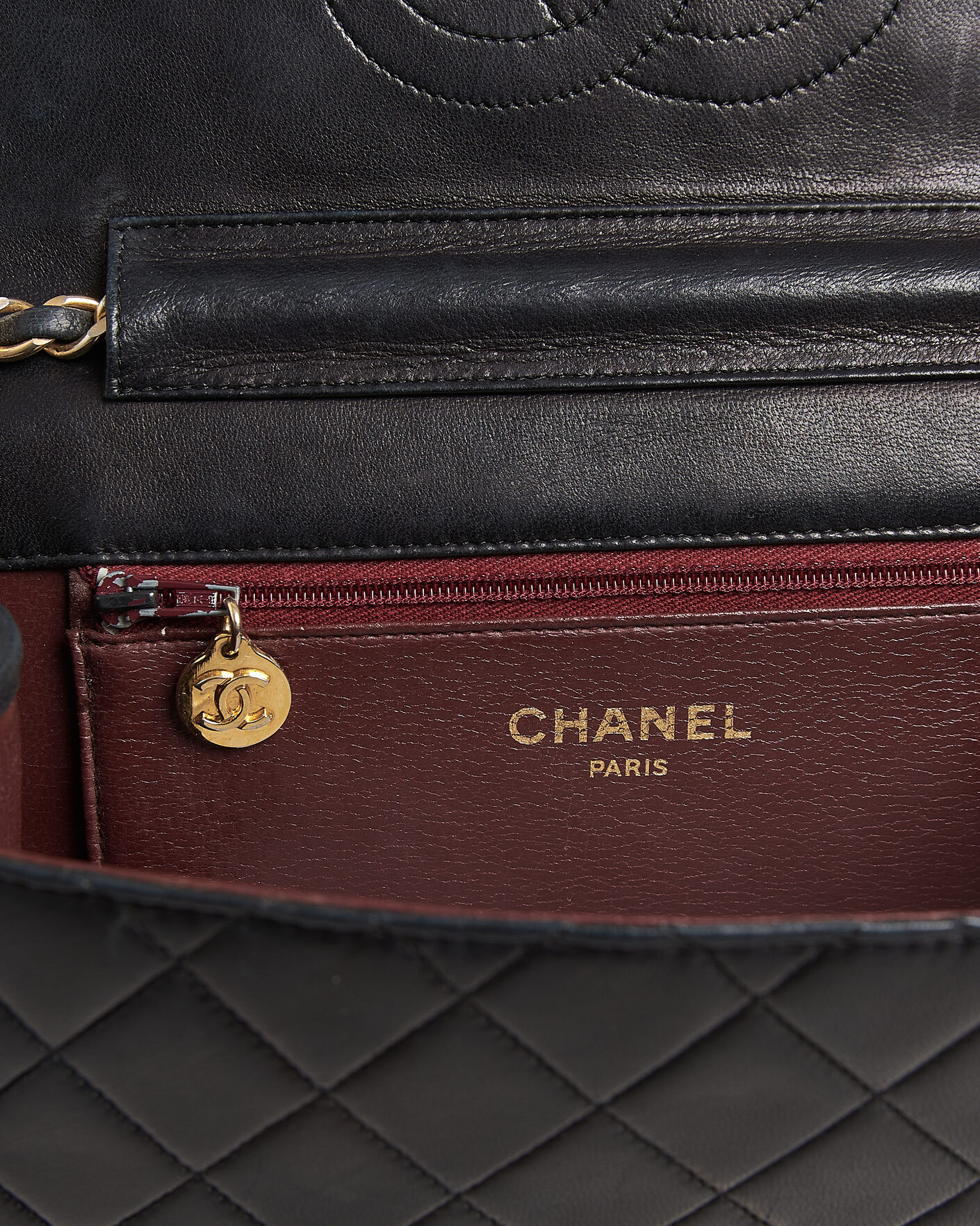 Uomini | Pre-Owned & Vintage Bags | Chanel Pre-Owned | Single Flap Bag Black