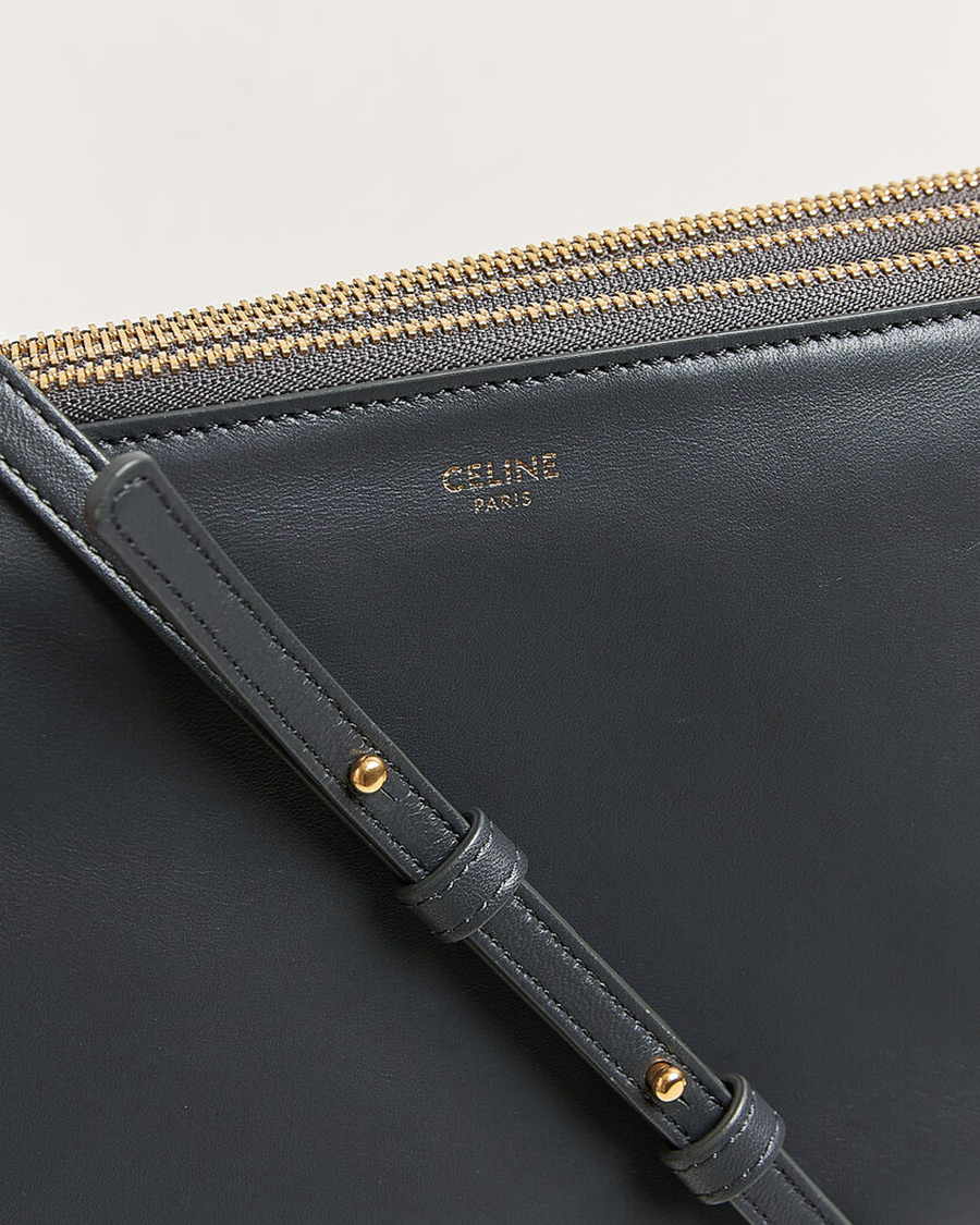 Uomini | Pre-Owned & Vintage Bags | Celine Pre-Owned | Trio Bag Small Leather Grey