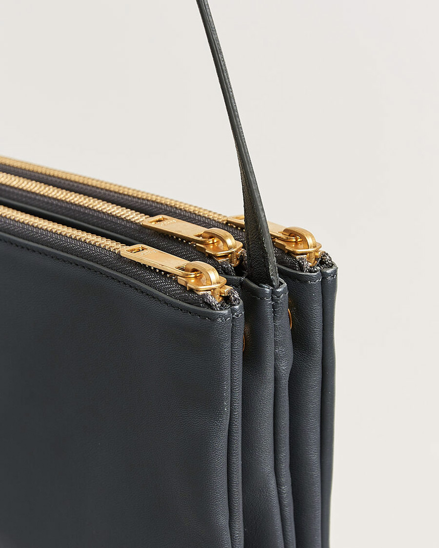 Uomini | Pre-Owned & Vintage Bags | Celine Pre-Owned | Trio Bag Small Leather Grey