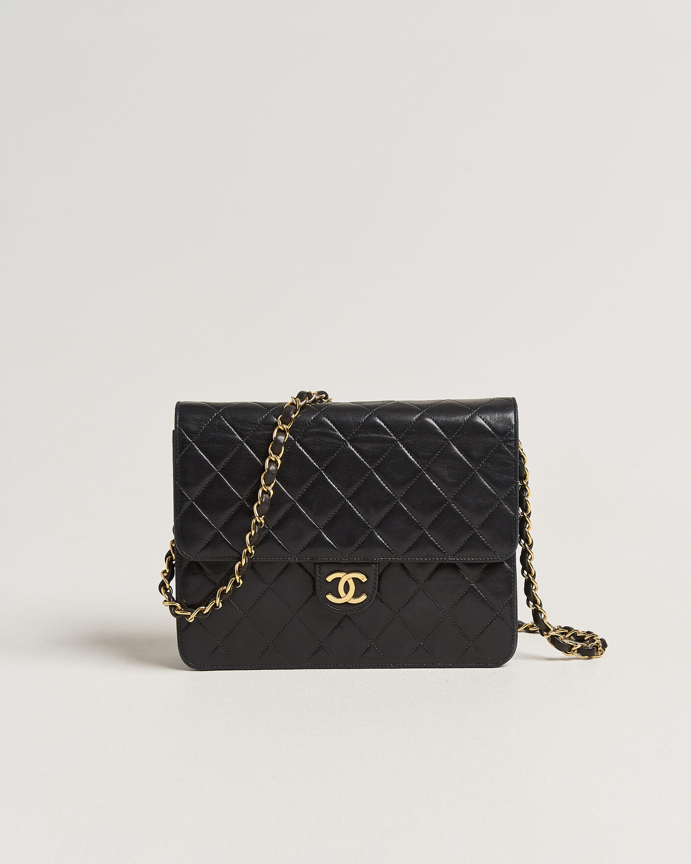 Uomini | Pre-Owned & Vintage Bags | Chanel Pre-Owned | Single Flap Bag Black