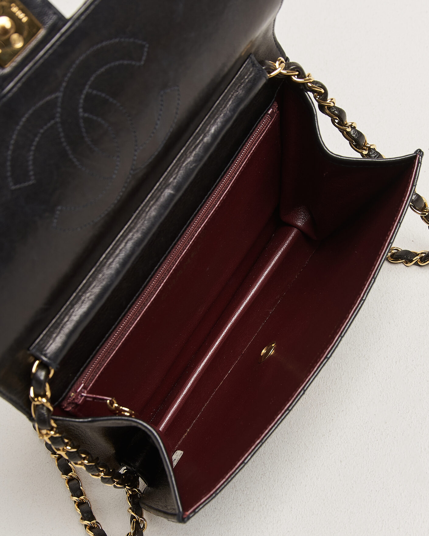 Uomini | Pre-Owned & Vintage Bags | Chanel Pre-Owned | Single Flap Bag Black