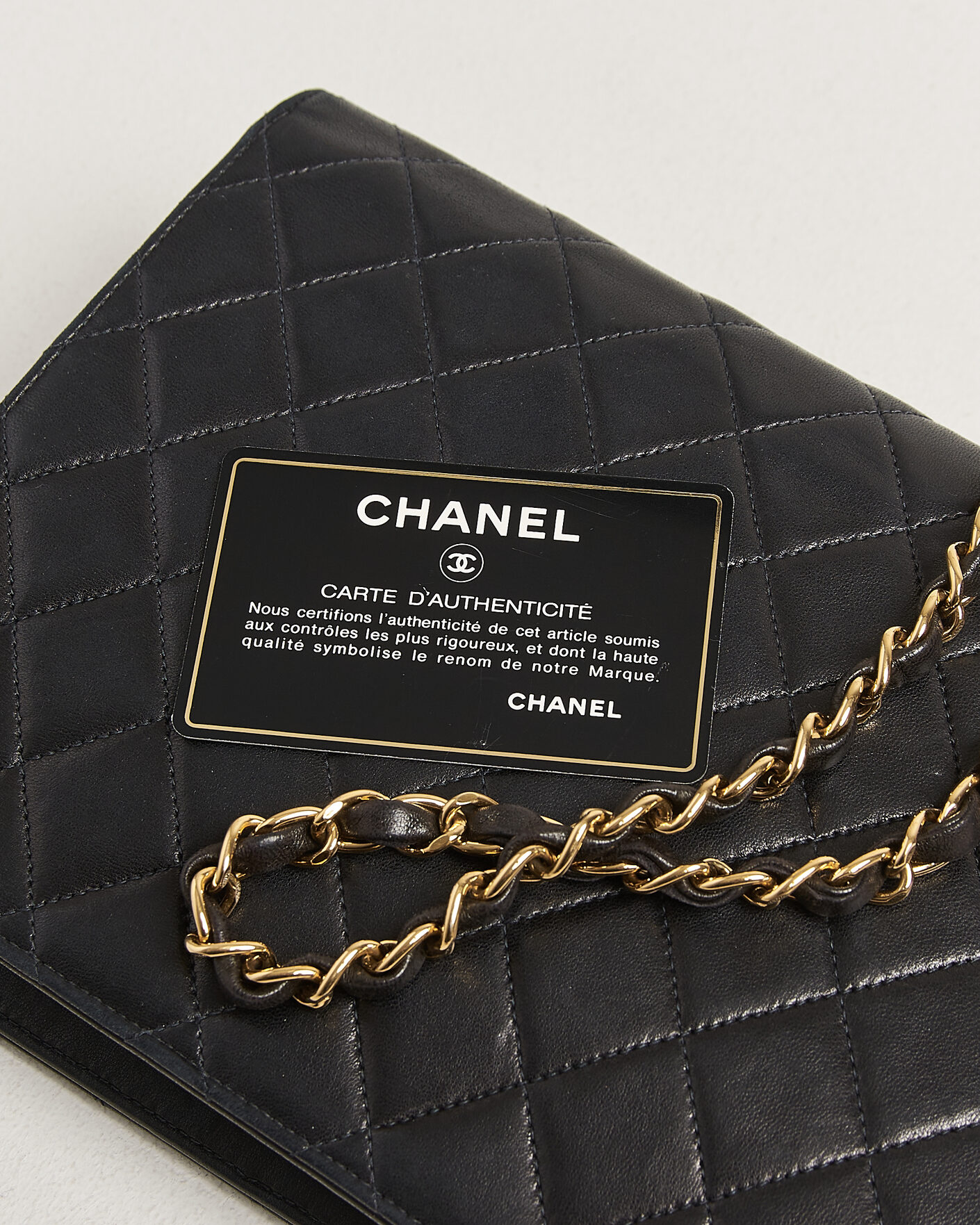 Uomini | Pre-Owned & Vintage Bags | Chanel Pre-Owned | Single Flap Bag Black